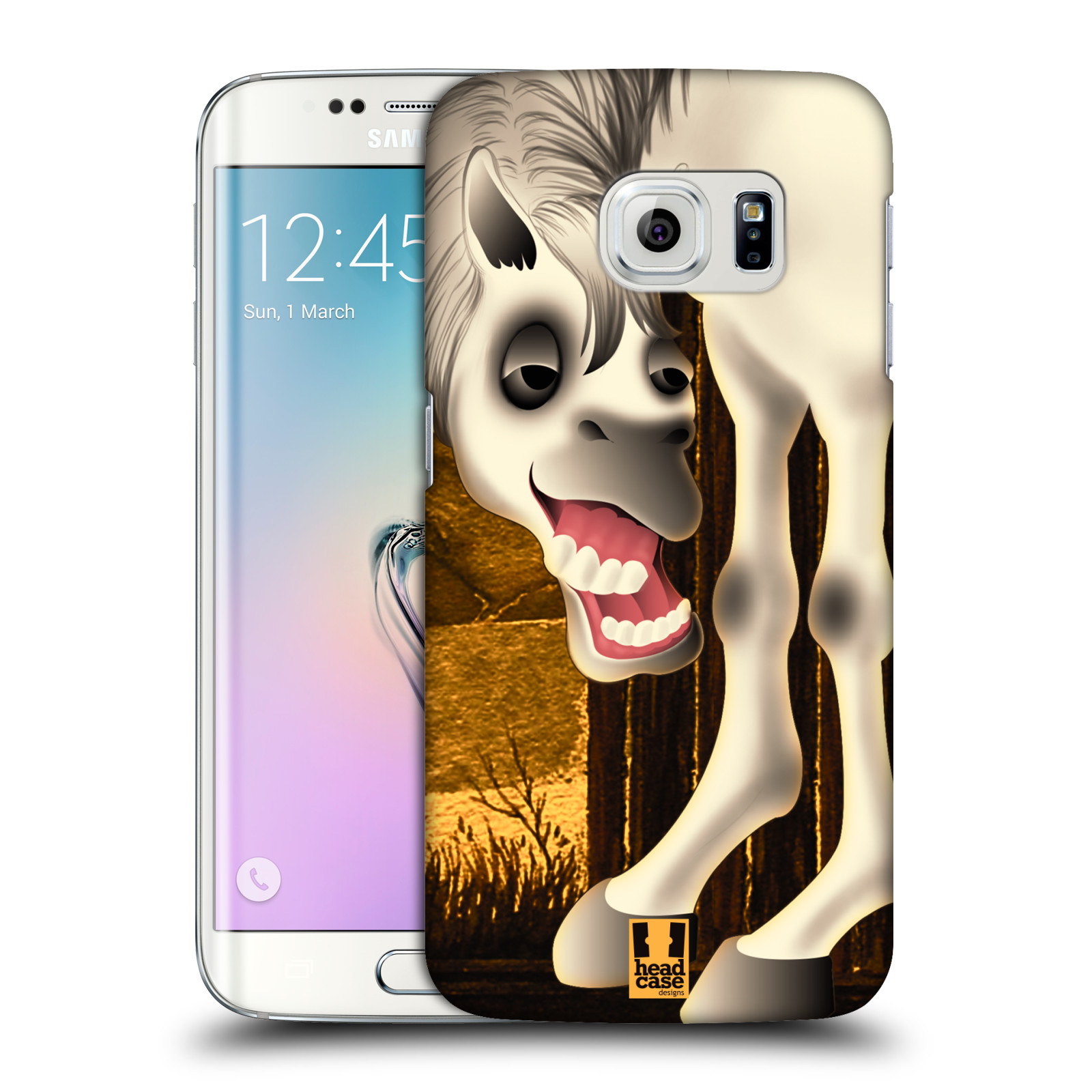 HEAD CASE plastový obal na mobil SAMSUNG Galaxy S6 EDGE (G9250, G925, G925F) vzor dlouhé nohy kreslená zvířátka kůň