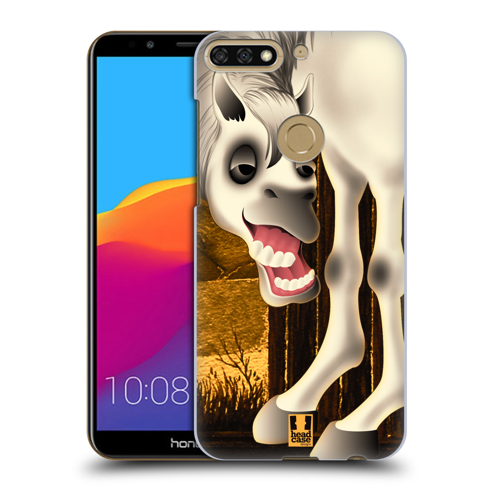 HEAD CASE plastový obal na mobil Honor 7c vzor dlouhé nohy kreslená zvířátka kůň