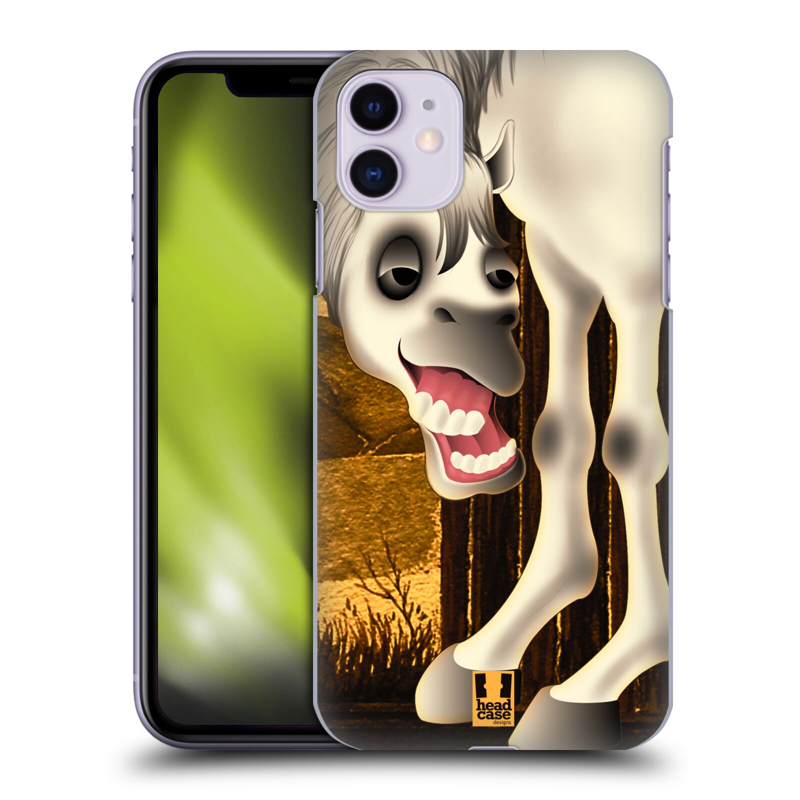 Pouzdro na mobil Apple Iphone 11 - HEAD CASE - vzor dlouhé nohy kreslená zvířátka kůň