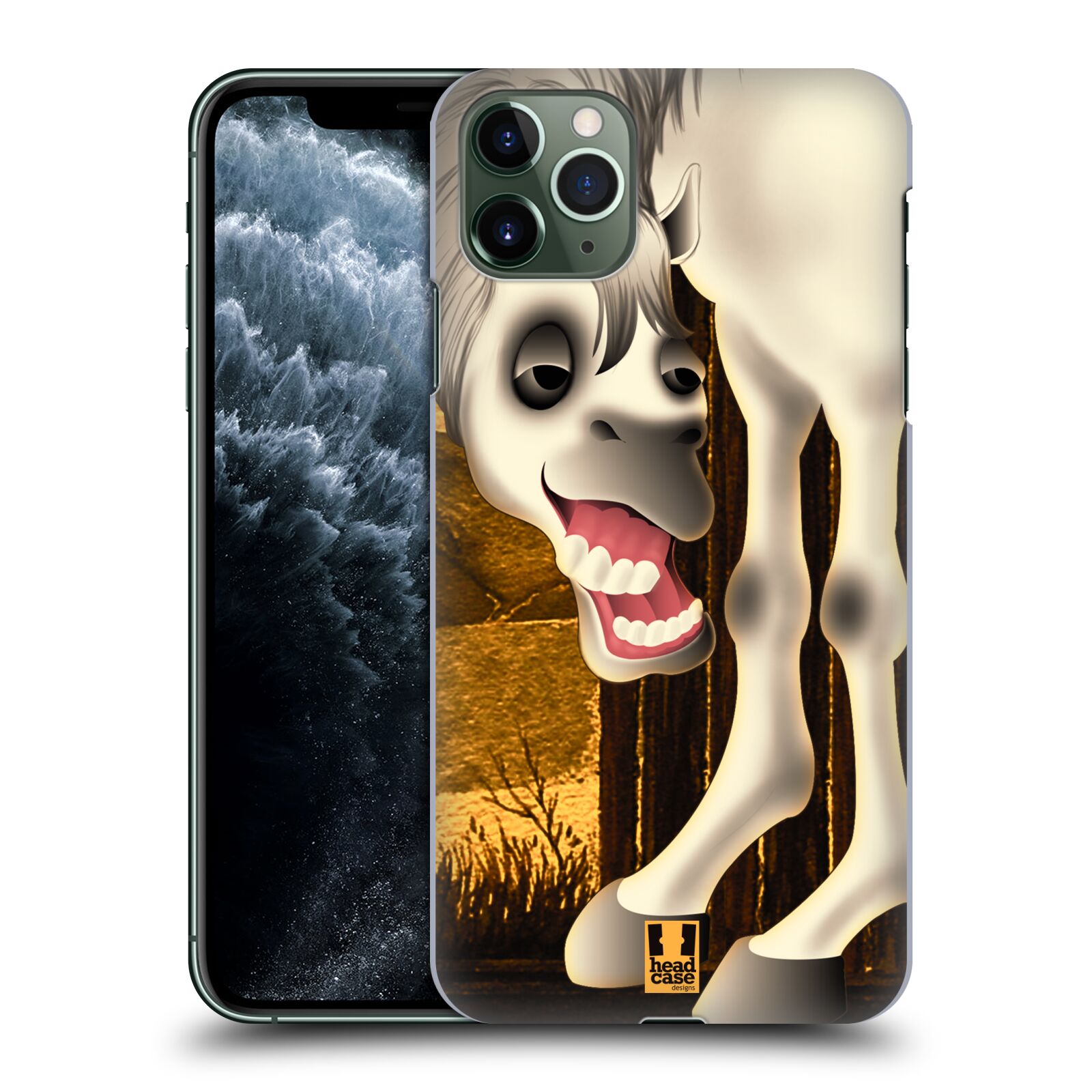 Pouzdro na mobil Apple Iphone 11 PRO MAX - HEAD CASE - vzor dlouhé nohy kreslená zvířátka kůň