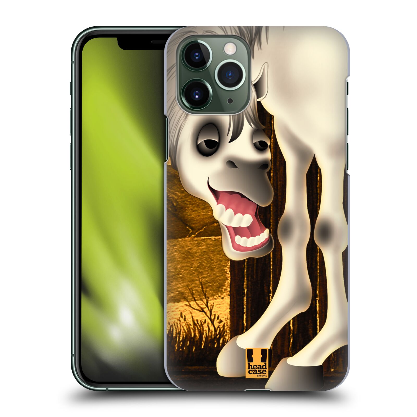 Pouzdro na mobil Apple Iphone 11 PRO - HEAD CASE - vzor dlouhé nohy kreslená zvířátka kůň
