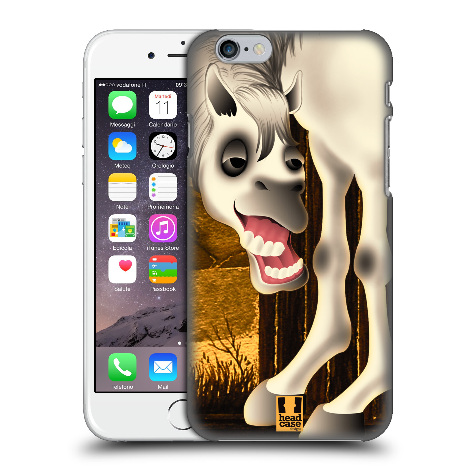 Plastové pouzdro pro mobil Apple Iphone 6/6S vzor dlouhé nohy kreslená zvířátka kůň