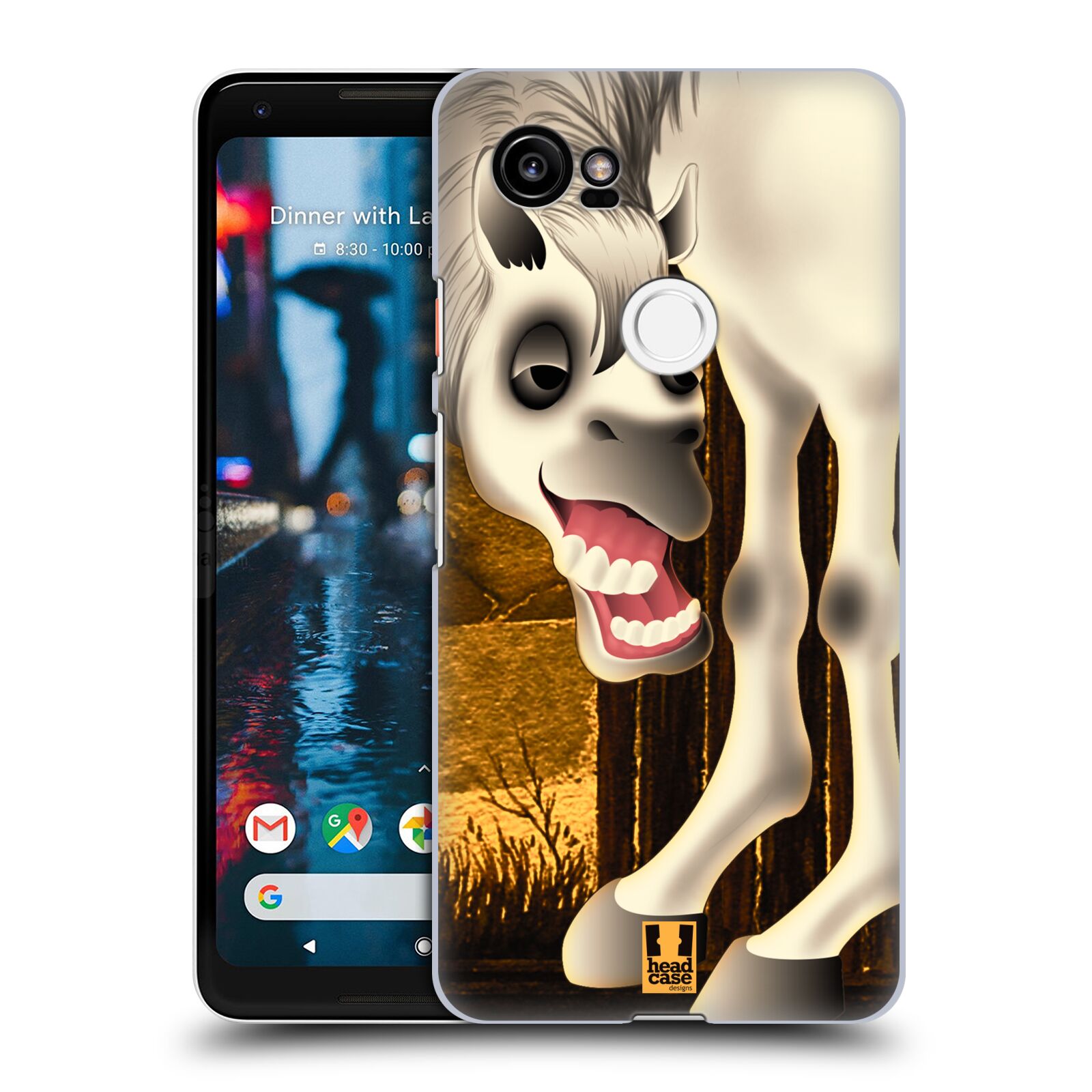 HEAD CASE plastový obal na mobil Google Pixel 2 XL vzor dlouhé nohy kreslená zvířátka kůň