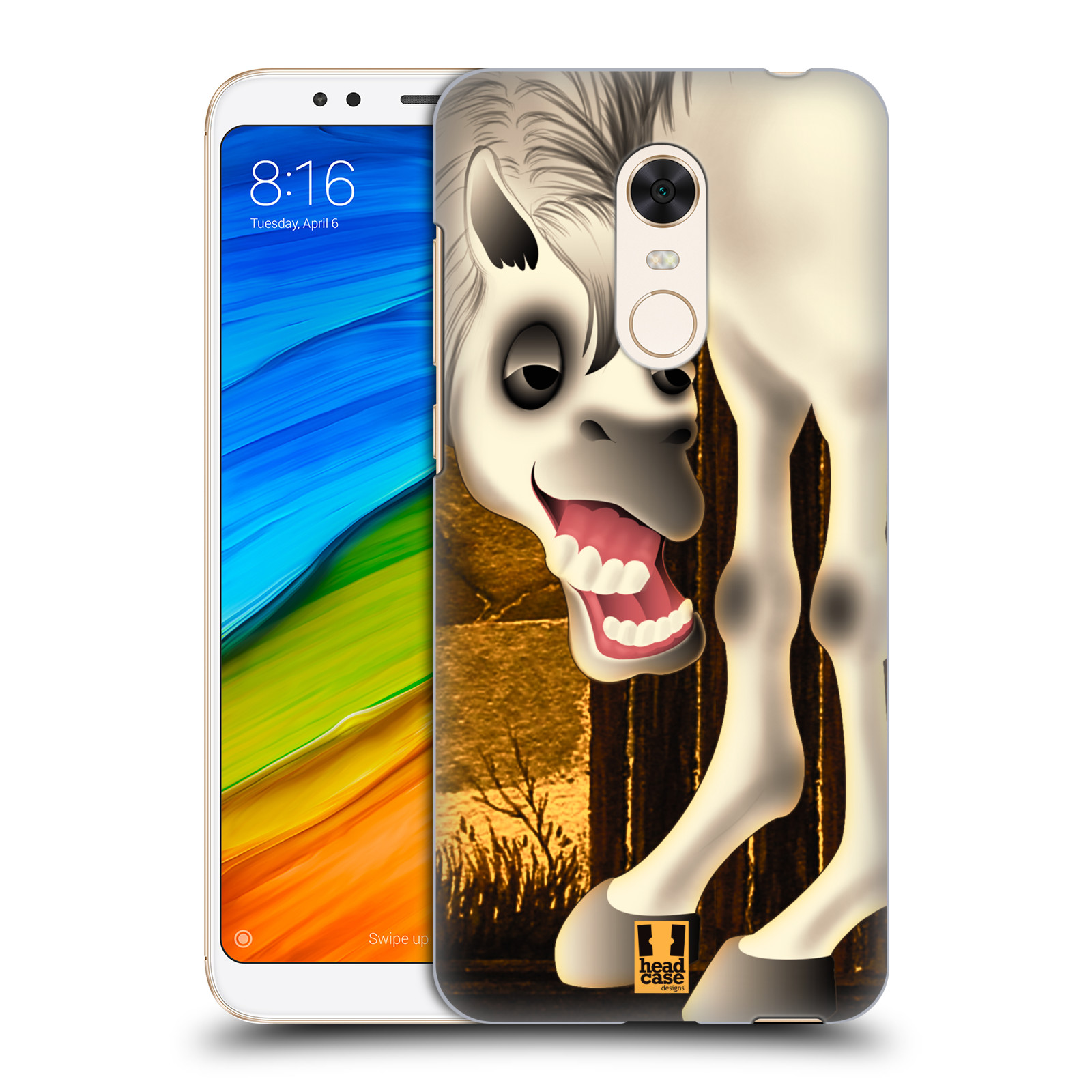 HEAD CASE plastový obal na mobil Xiaomi Redmi 5 PLUS vzor dlouhé nohy kreslená zvířátka kůň