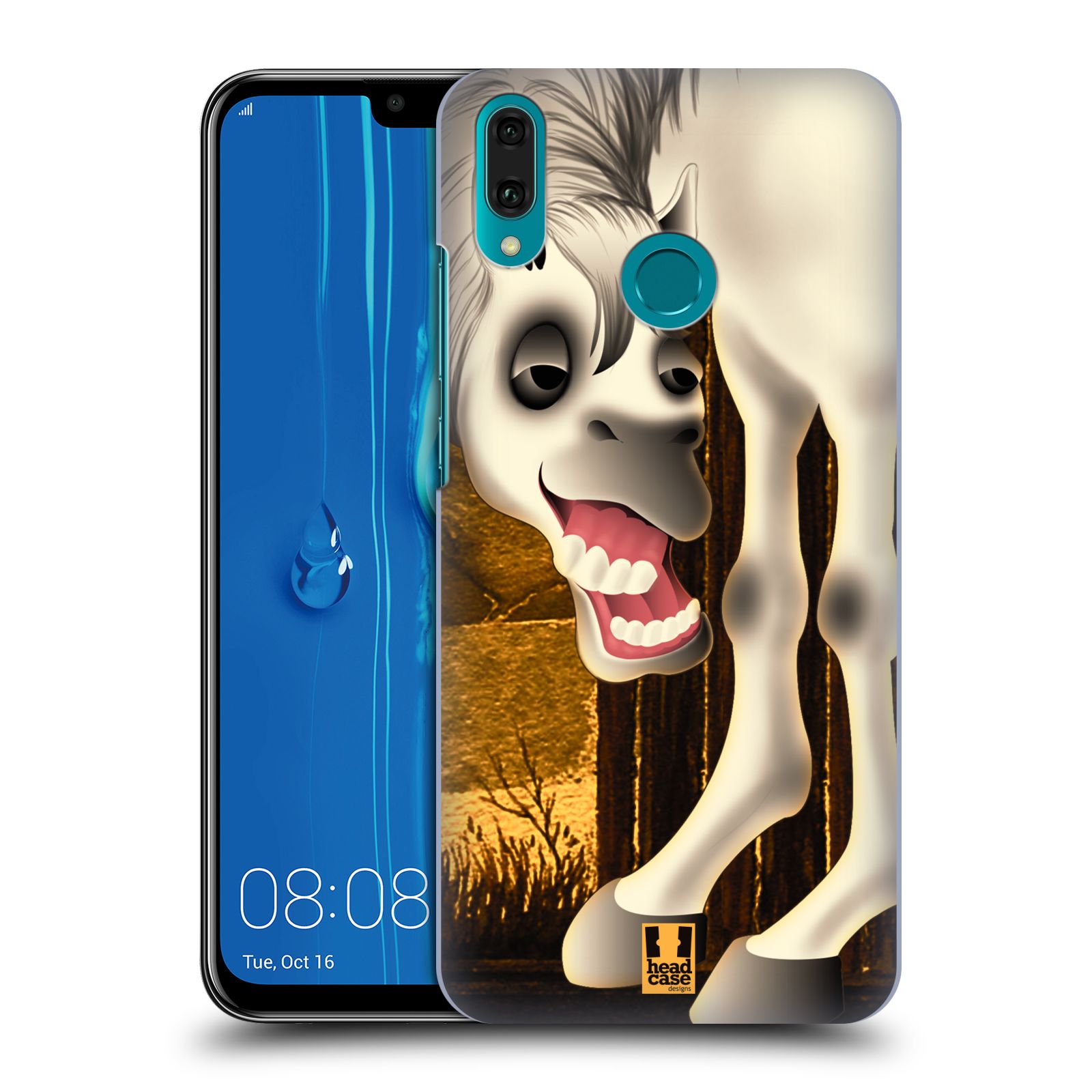 Pouzdro na mobil Huawei Y9 2019 - HEAD CASE - vzor dlouhé nohy kreslená zvířátka kůň
