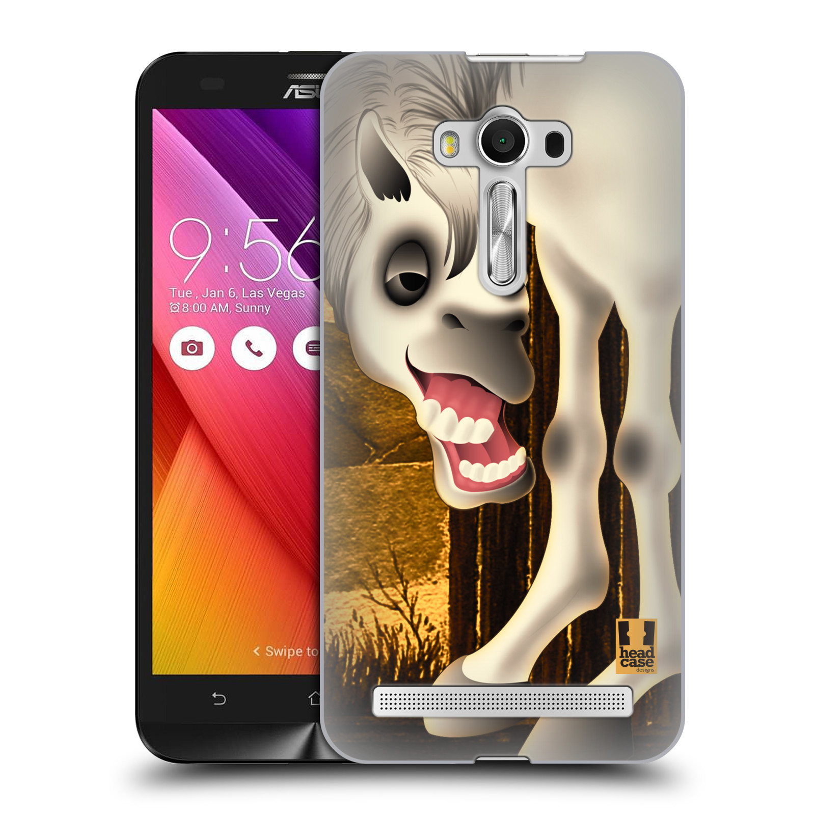 HEAD CASE plastový obal na mobil Asus Zenfone 2 LASER (5,5 displej ZE550KL) vzor dlouhé nohy kreslená zvířátka kůň