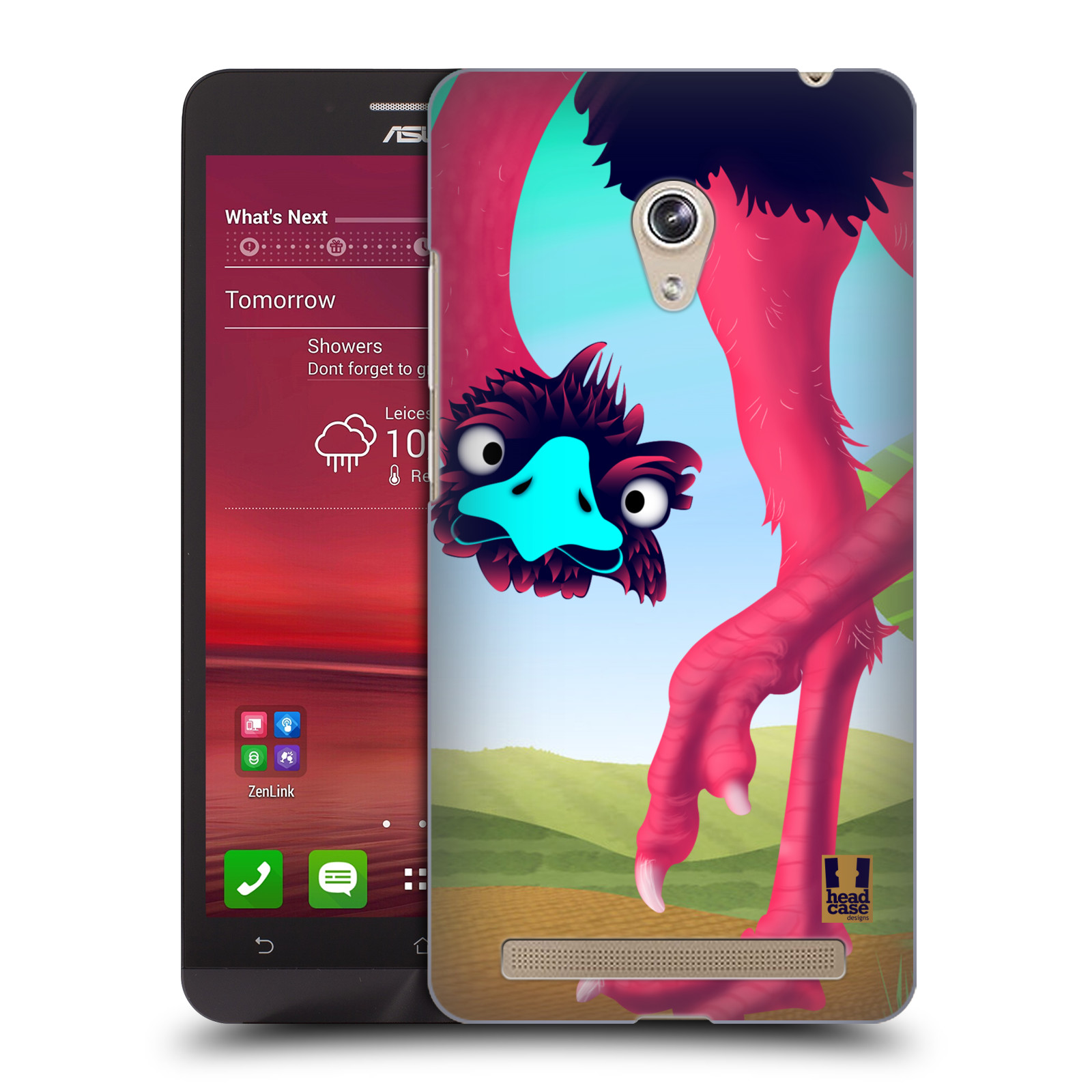 HEAD CASE plastový obal na mobil Asus Zenfone 6 vzor dlouhé nohy kreslená zvířátka pštros