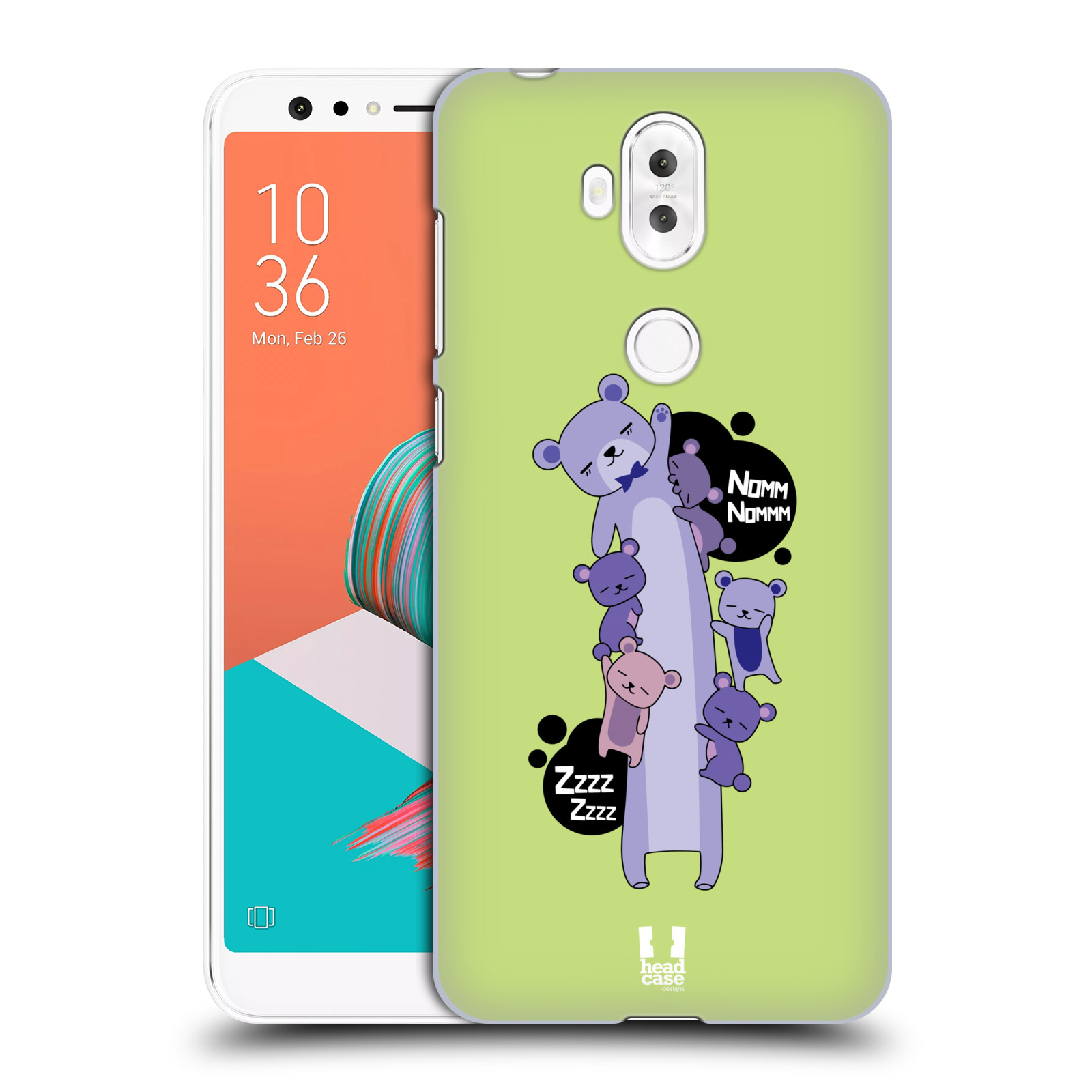 HEAD CASE plastový obal na mobil Asus Zenfone 5 LITE ZC600KL vzor dlouhá zvířátka medvěd zelená