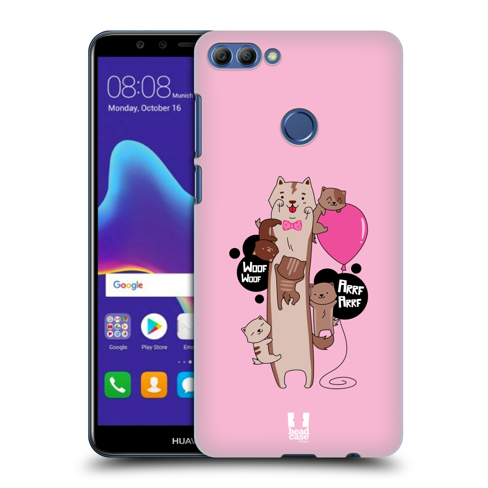 HEAD CASE plastový obal na mobil Huawei Y9 2018 vzor dlouhá zvířátka pejsek