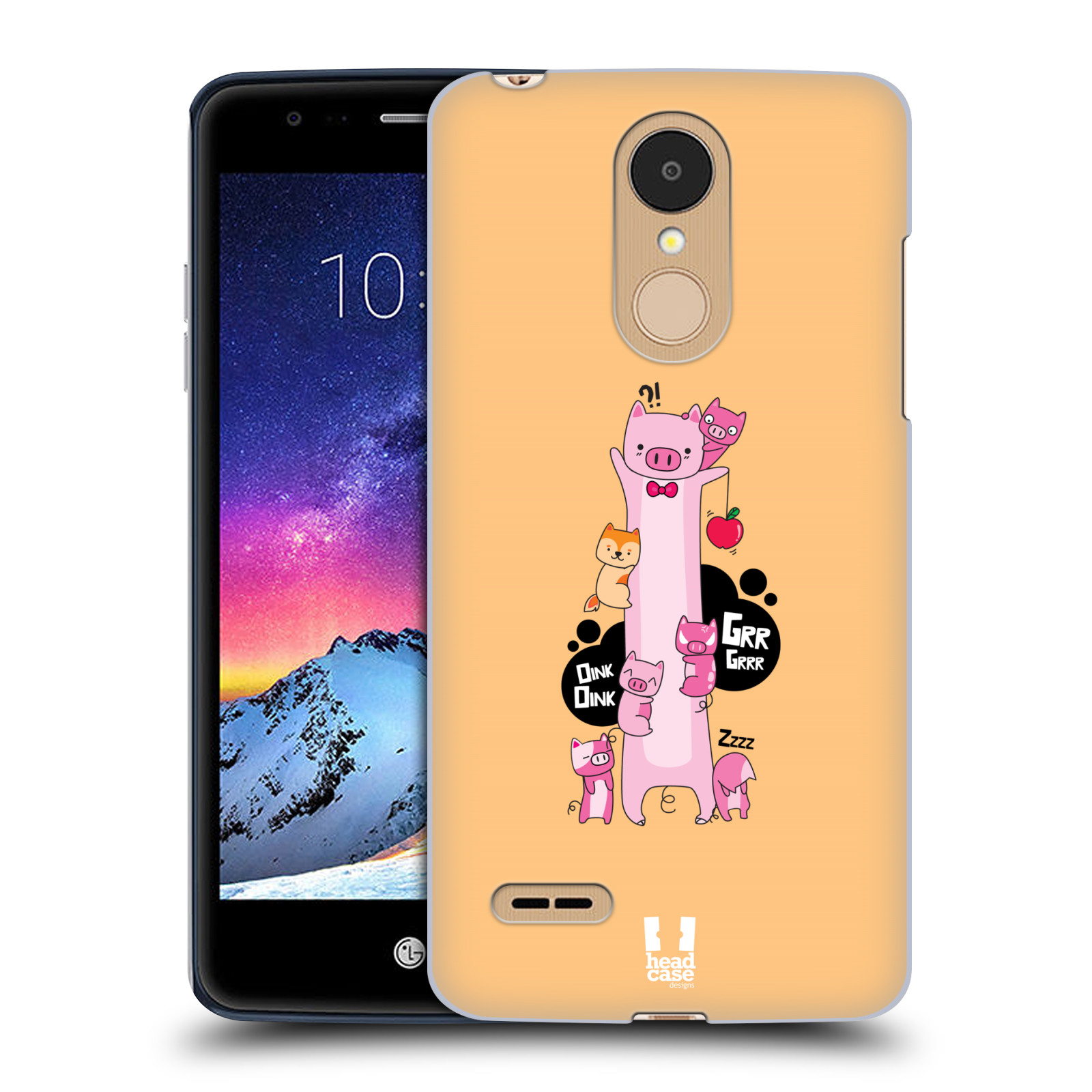 HEAD CASE plastový obal na mobil LG K9 / K8 2018 vzor dlouhá zvířátka prasátko růžová
