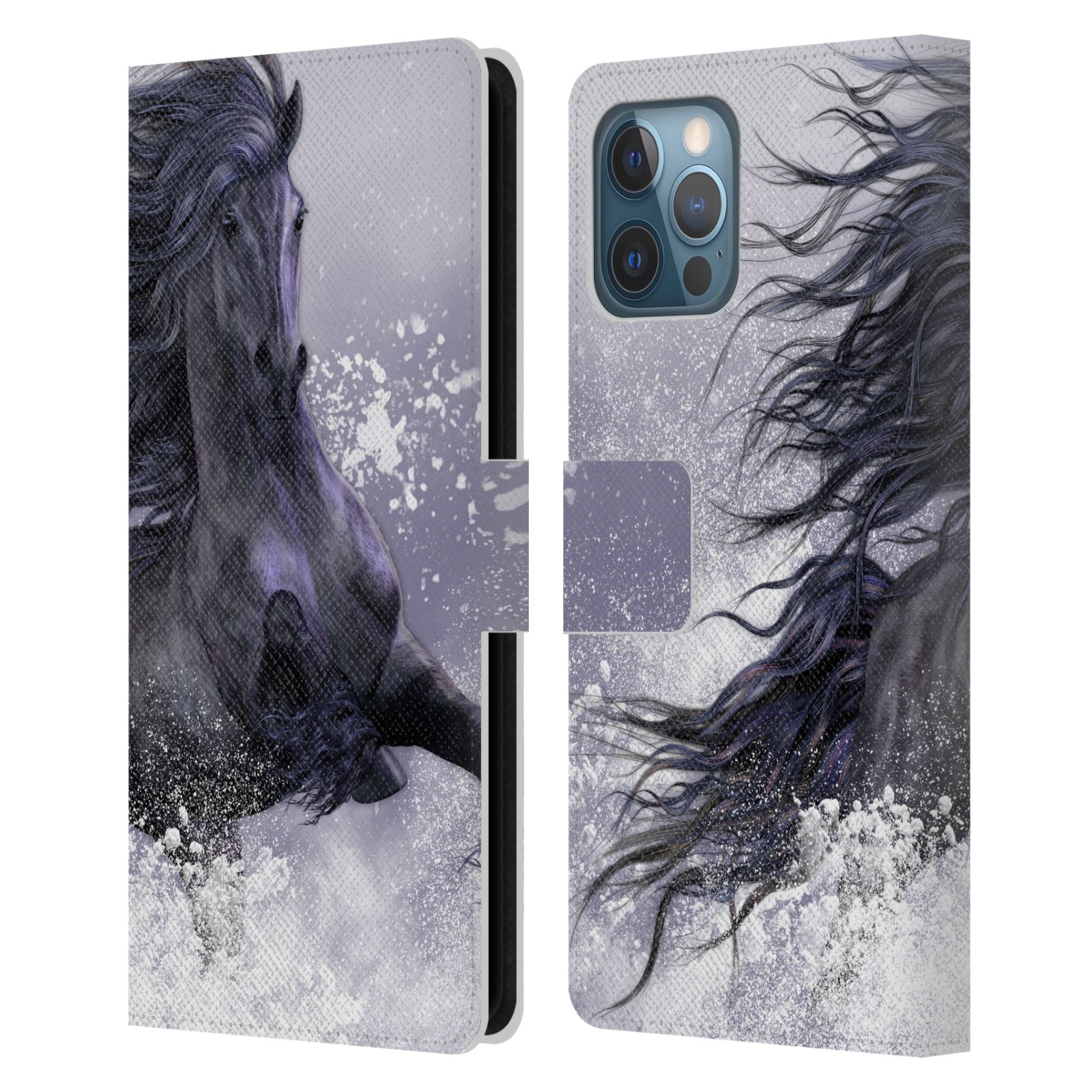 Pouzdro  pro mobil Apple Iphone 12 Pro Max - HEAD CASE - Kresba kůň Stallion