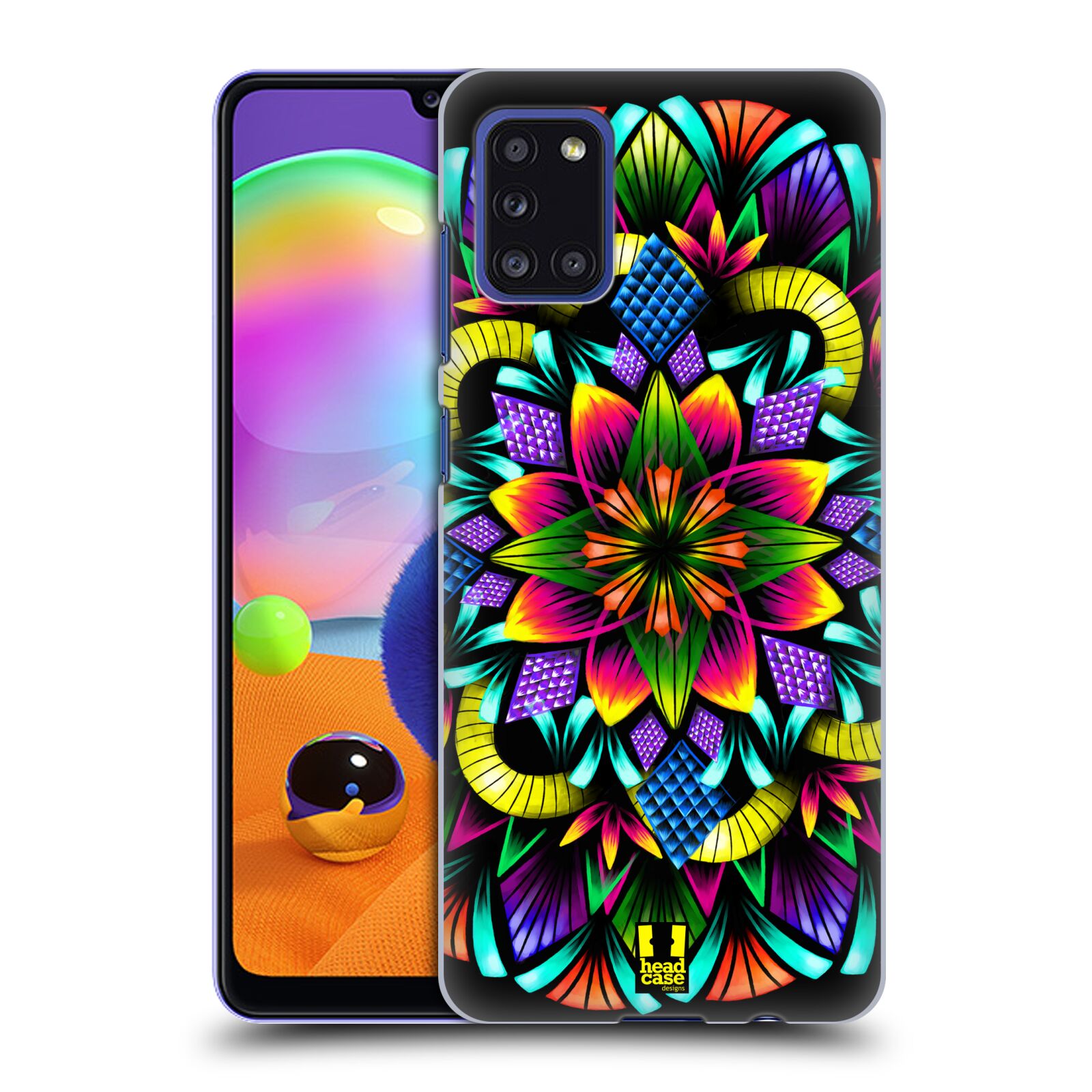 Zadní kryt na mobil Samsung Galaxy A31 vzor Indie Mandala kaleidoskop barevný vzor KVĚTINA