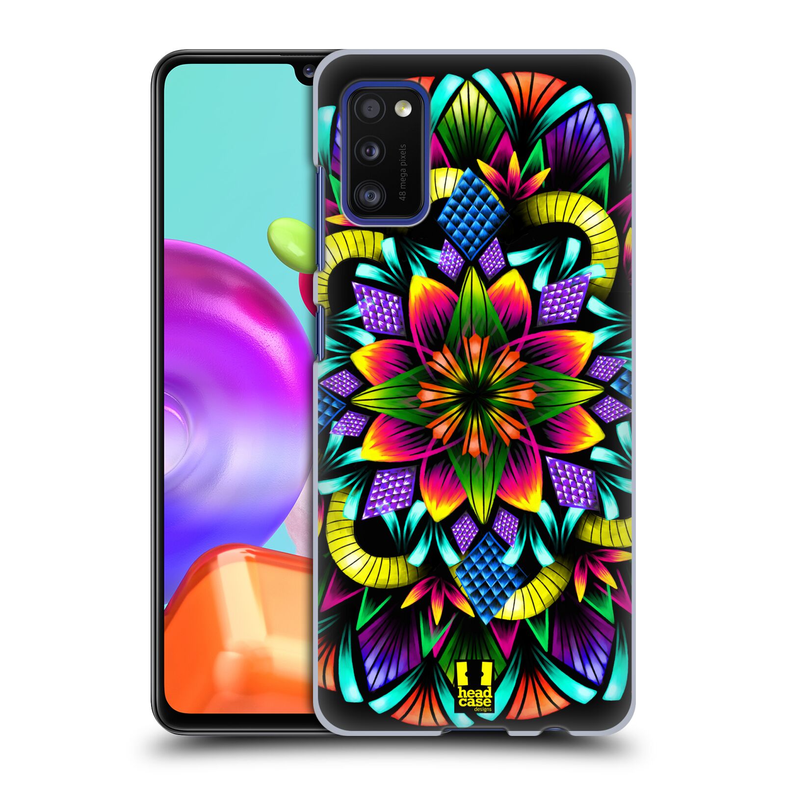 Zadní kryt na mobil Samsung Galaxy A41 vzor Indie Mandala kaleidoskop barevný vzor KVĚTINA