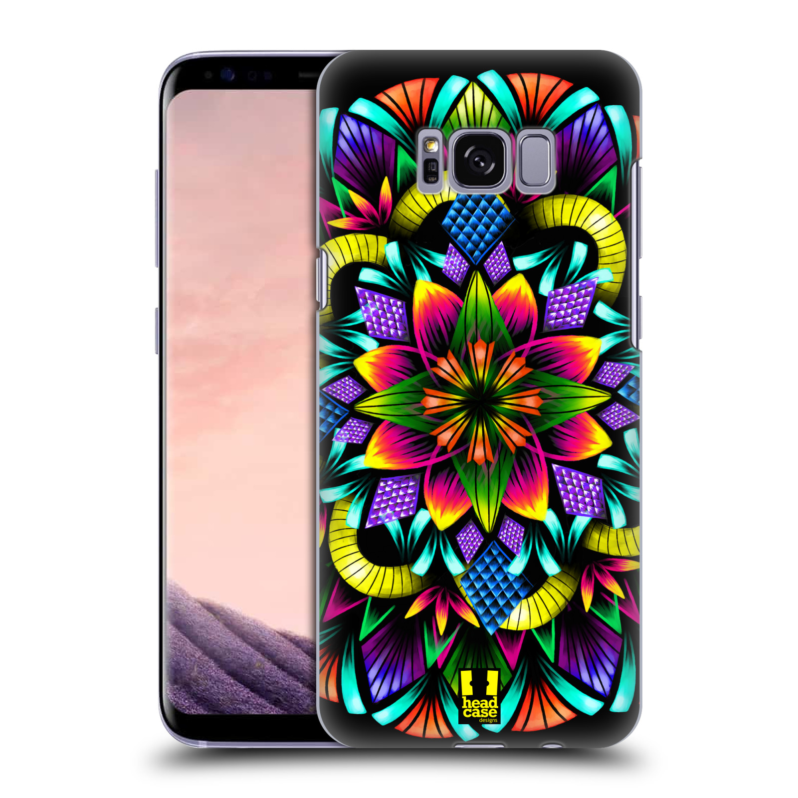 HEAD CASE plastový obal na mobil Samsung Galaxy S8 vzor Indie Mandala kaleidoskop barevný vzor KVĚTINA