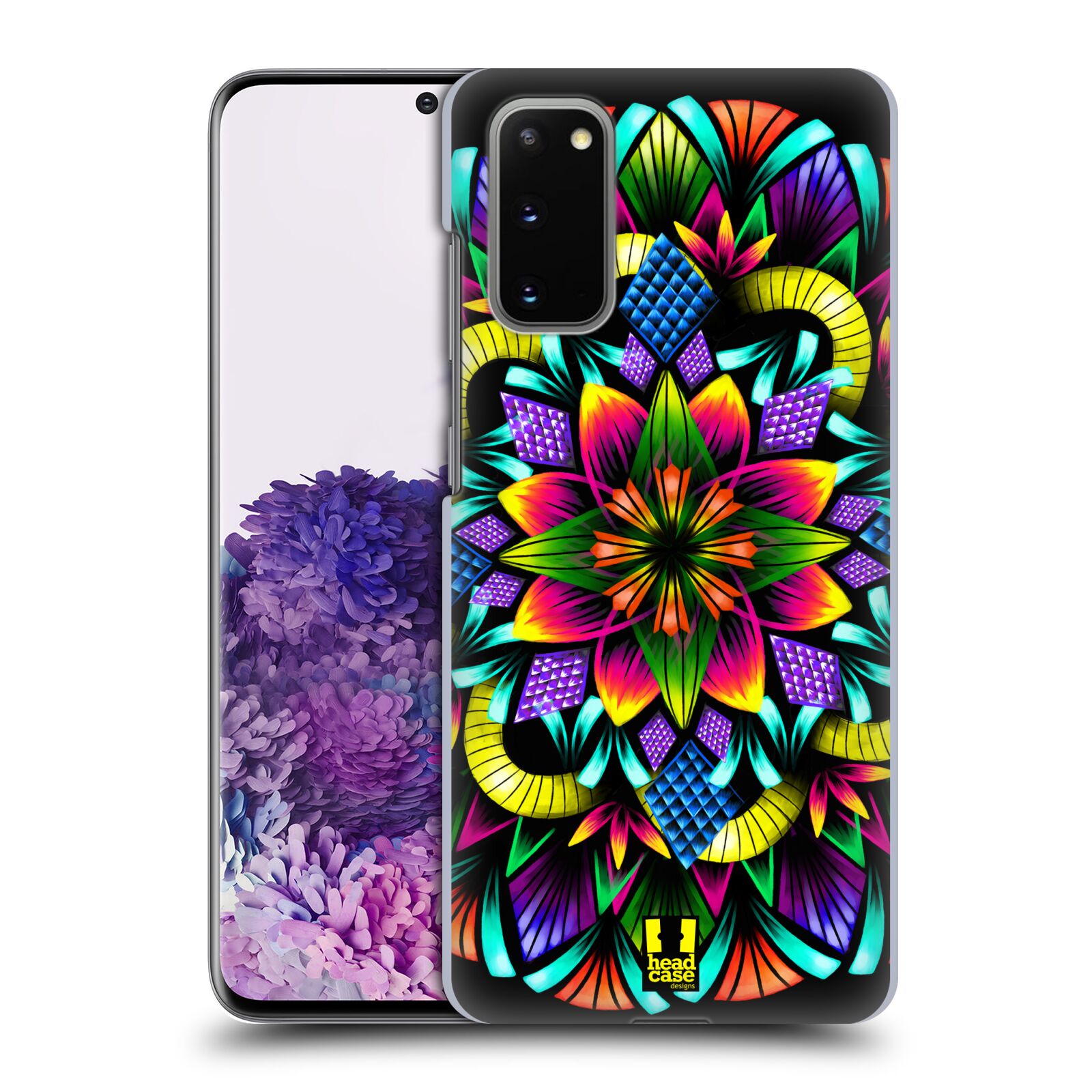 Pouzdro na mobil Samsung Galaxy S20 - HEAD CASE - vzor Indie Mandala kaleidoskop barevný vzor KVĚTINA