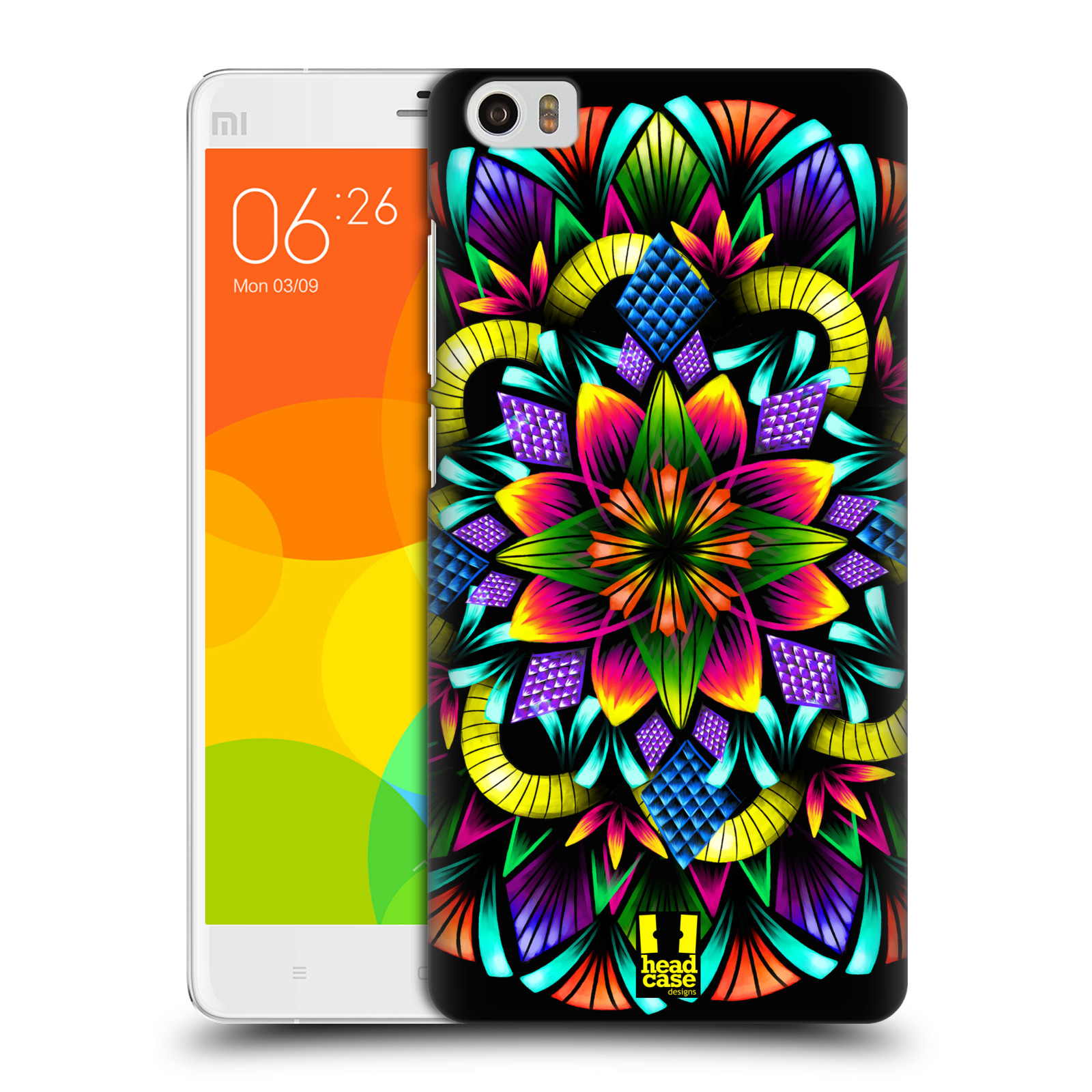 HEAD CASE pevný plastový obal na mobil XIAOMI Mi Note vzor Indie Mandala kaleidoskop barevný vzor KVĚTINA