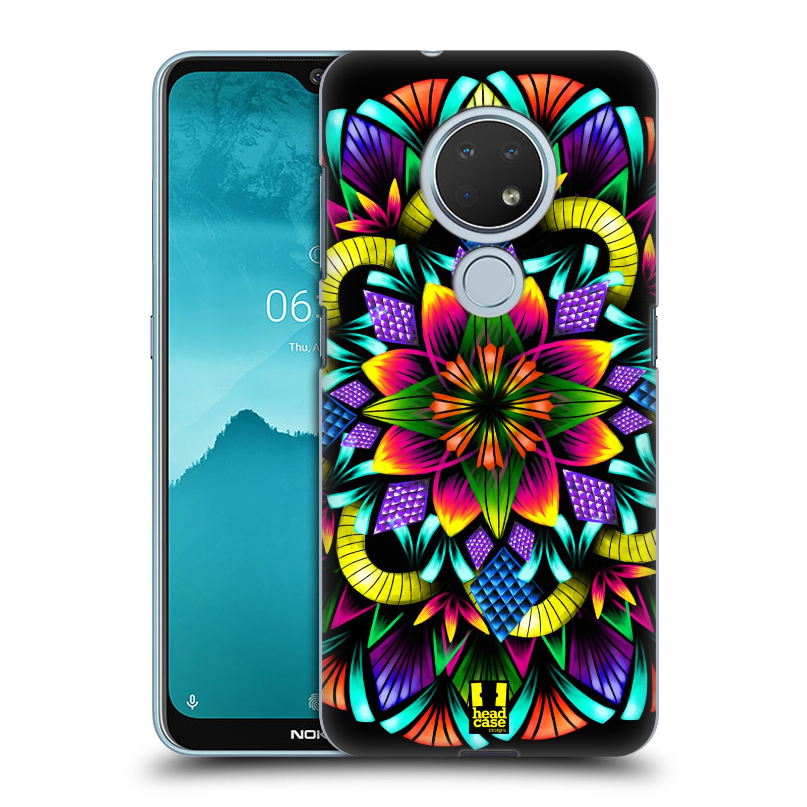 Pouzdro na mobil Nokia 6.2 - HEAD CASE - vzor Indie Mandala kaleidoskop barevný vzor KVĚTINA