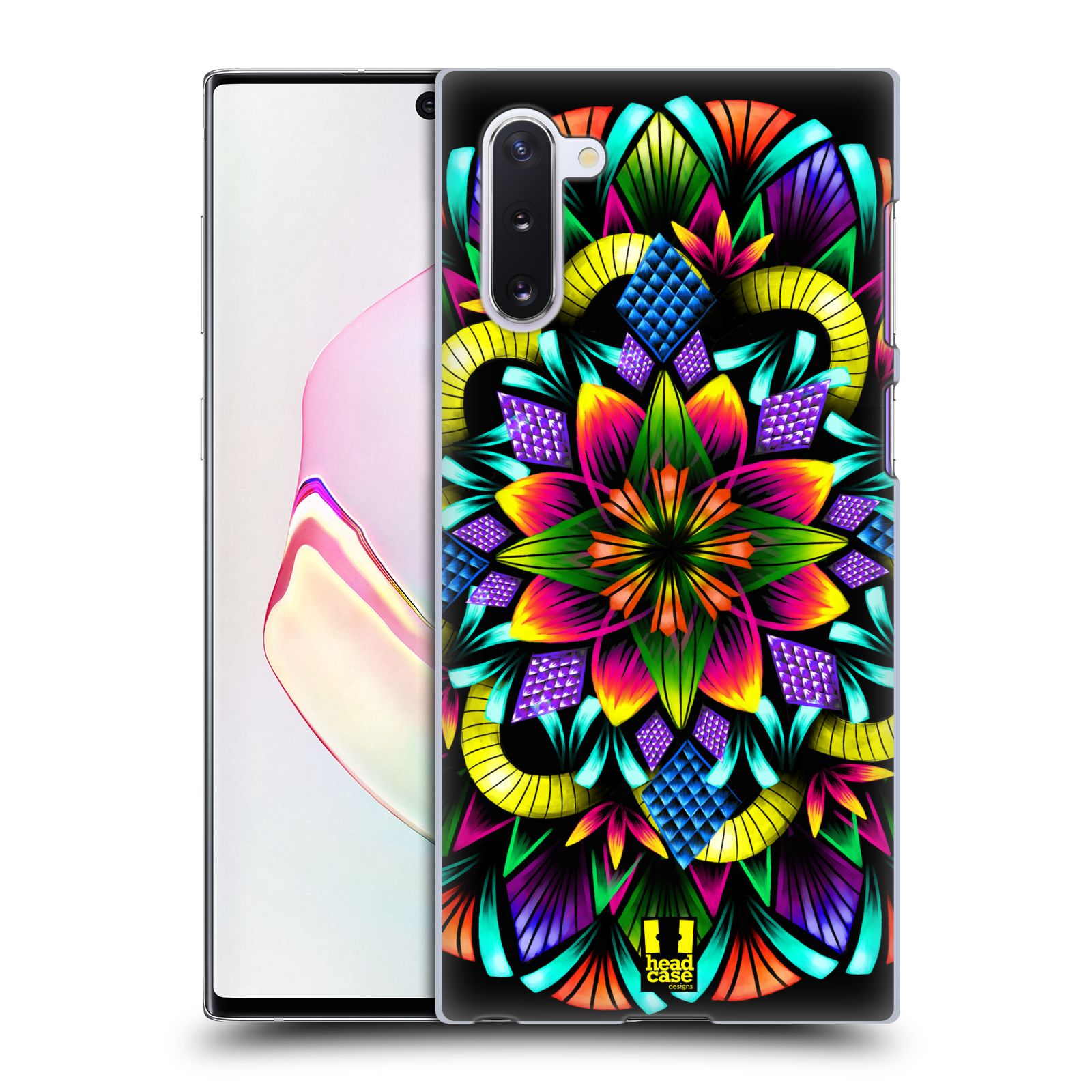 Pouzdro na mobil Samsung Galaxy Note 10 - HEAD CASE - vzor Indie Mandala kaleidoskop barevný vzor KVĚTINA