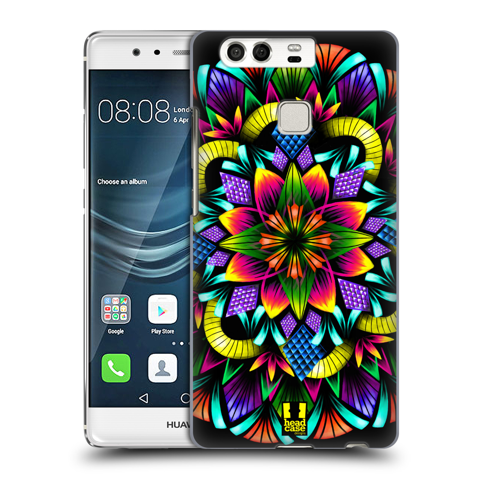 HEAD CASE plastový obal na mobil Huawei P9 / P9 DUAL SIM vzor Indie Mandala kaleidoskop barevný vzor KVĚTINA