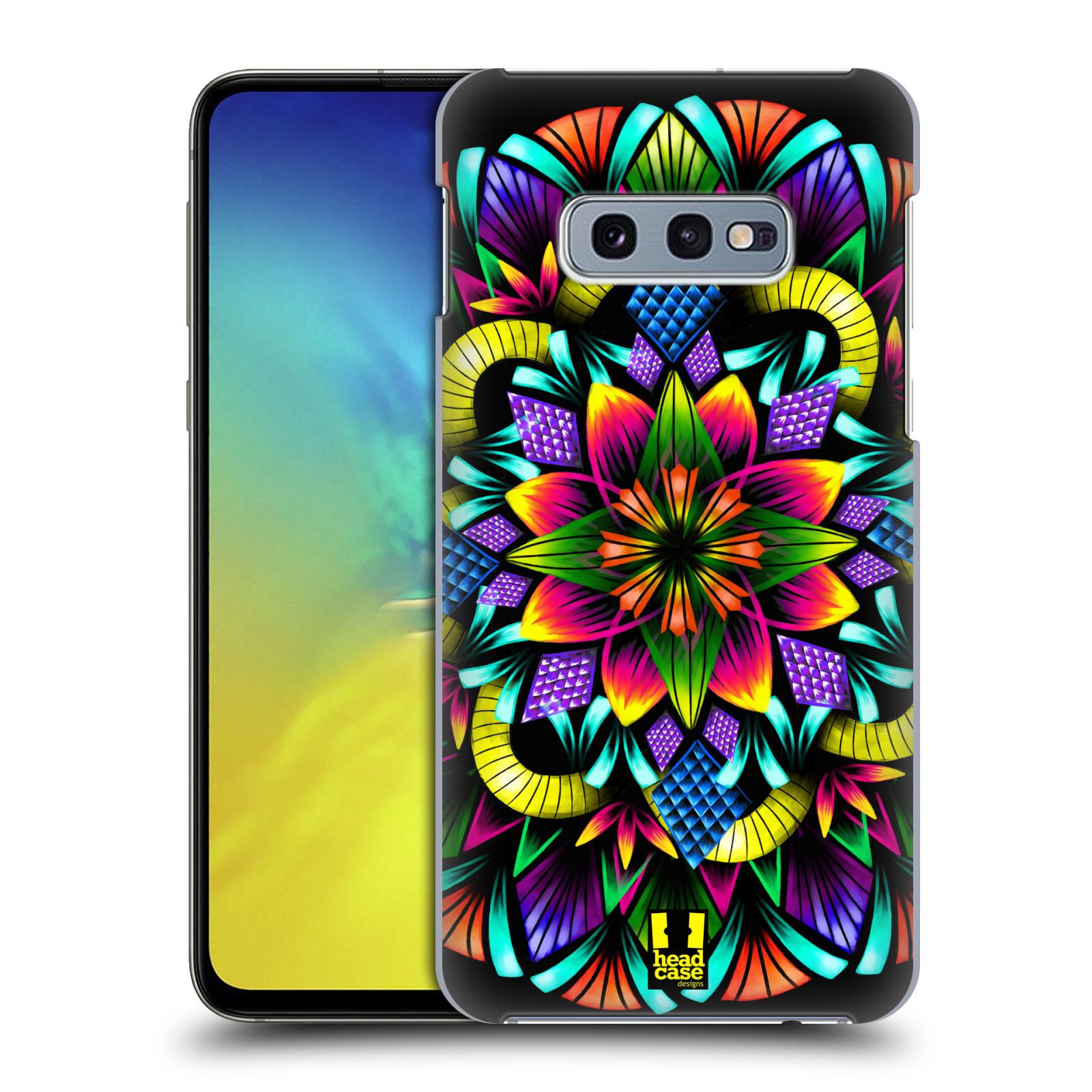 Pouzdro na mobil Samsung Galaxy S10e - HEAD CASE - vzor Indie Mandala kaleidoskop barevný vzor KVĚTINA