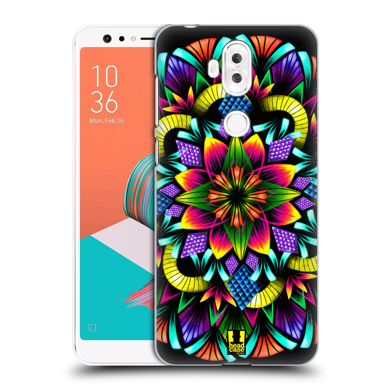 HEAD CASE plastový obal na mobil Asus Zenfone 5 LITE ZC600KL vzor Indie Mandala kaleidoskop barevný vzor KVĚTINA