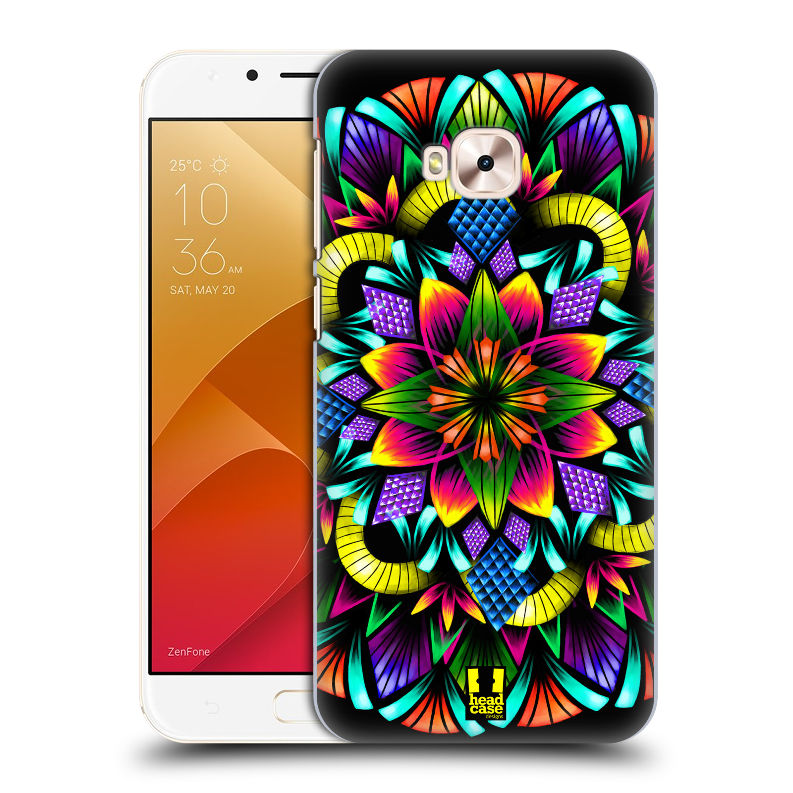 HEAD CASE plastový obal na mobil Asus Zenfone 4 Selfie Pro ZD552KL vzor Indie Mandala kaleidoskop barevný vzor KVĚTINA