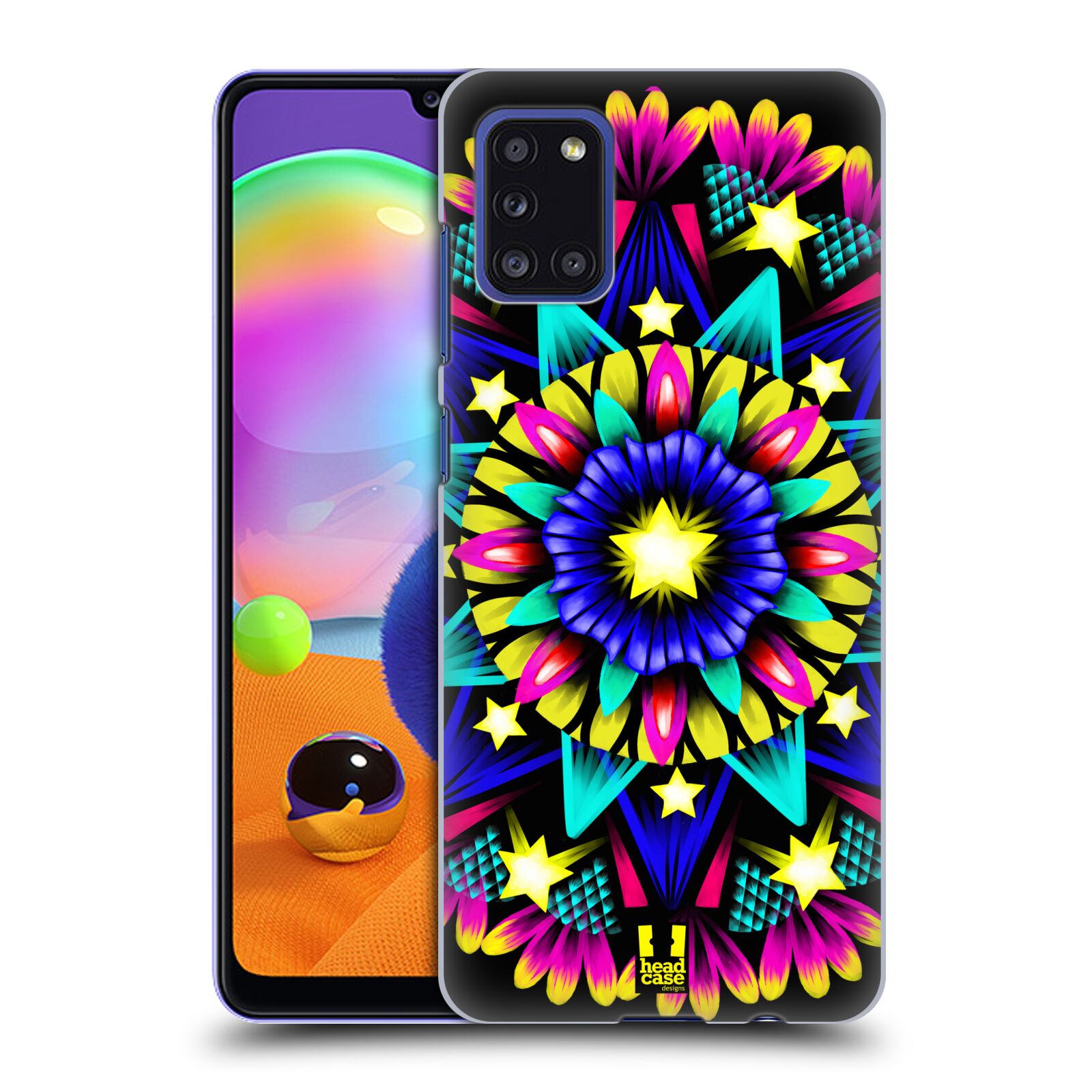 Zadní kryt na mobil Samsung Galaxy A31 vzor Indie Mandala kaleidoskop barevný vzor HVĚZDA