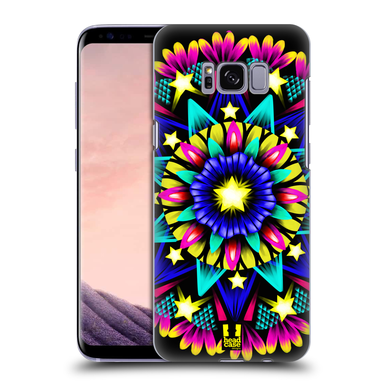 HEAD CASE plastový obal na mobil Samsung Galaxy S8 vzor Indie Mandala kaleidoskop barevný vzor HVĚZDA
