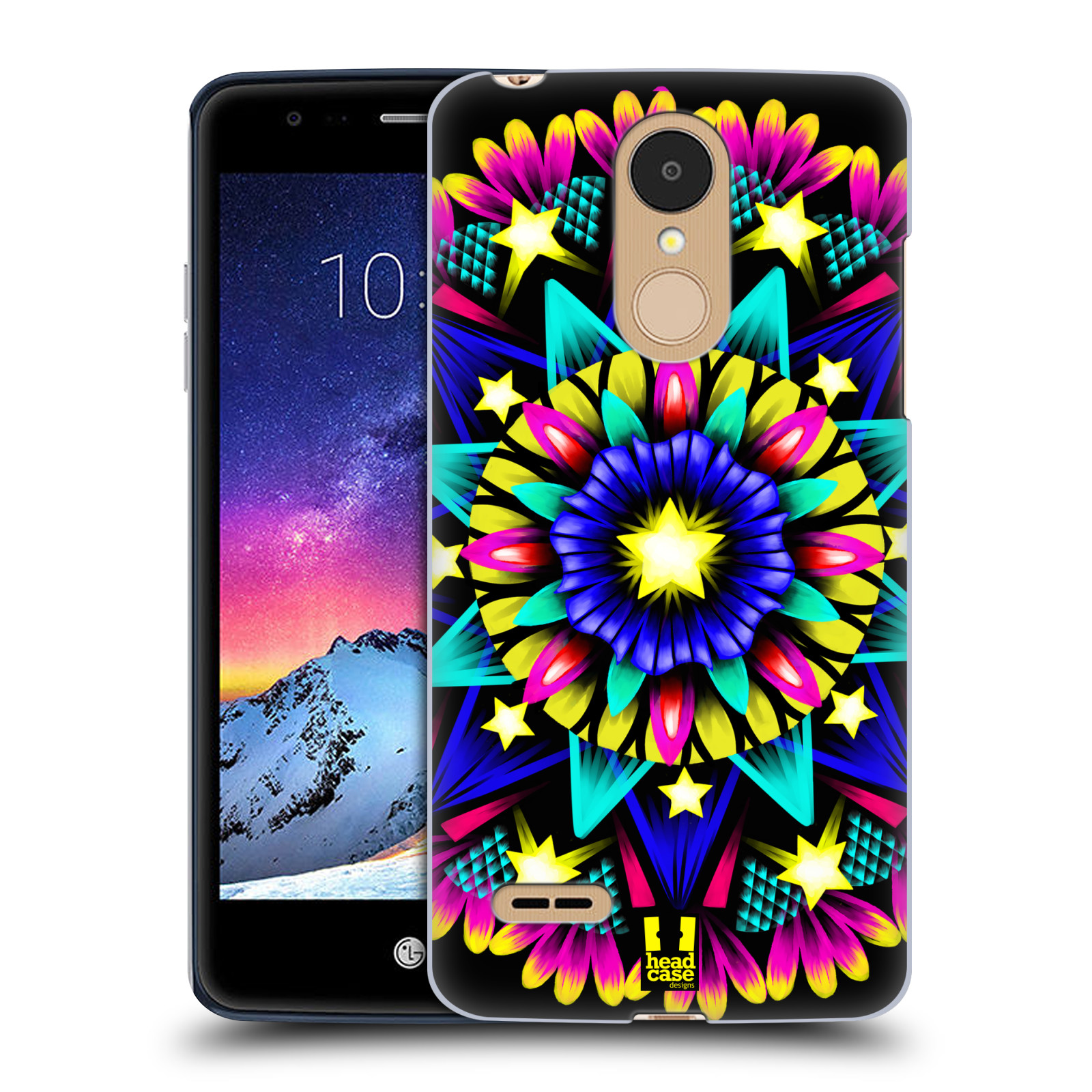 HEAD CASE plastový obal na mobil LG K9 / K8 2018 vzor Indie Mandala kaleidoskop barevný vzor HVĚZDA