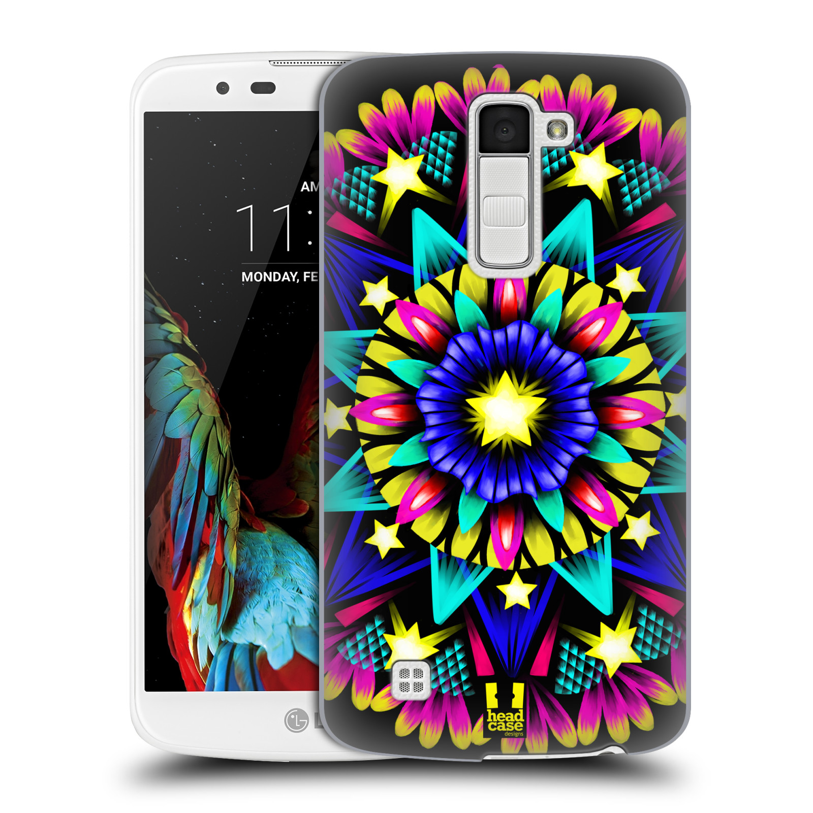 HEAD CASE plastový obal na mobil LG K10 vzor Indie Mandala kaleidoskop barevný vzor HVĚZDA