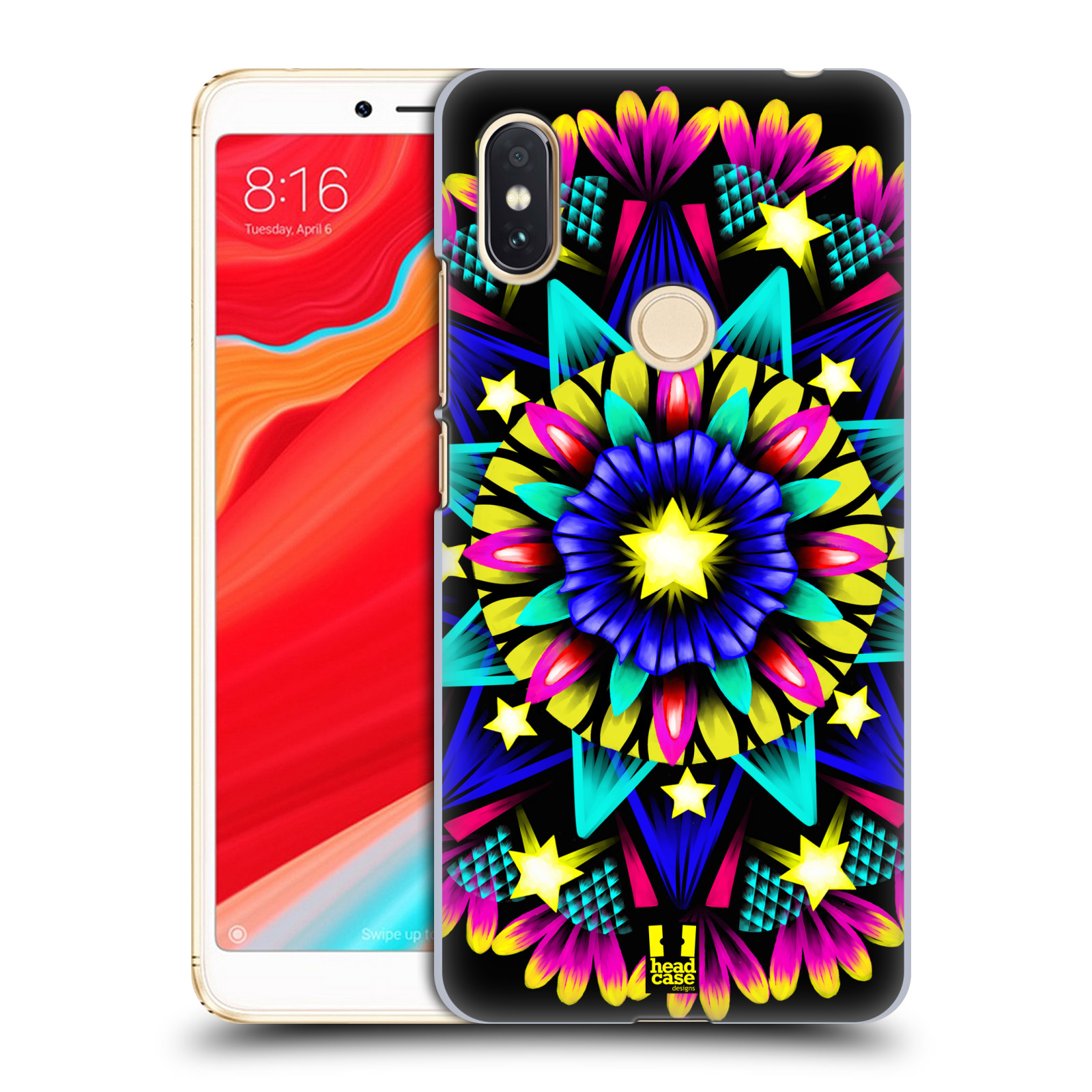 HEAD CASE plastový obal na mobil Xiaomi Redmi S2 vzor Indie Mandala kaleidoskop barevný vzor HVĚZDA
