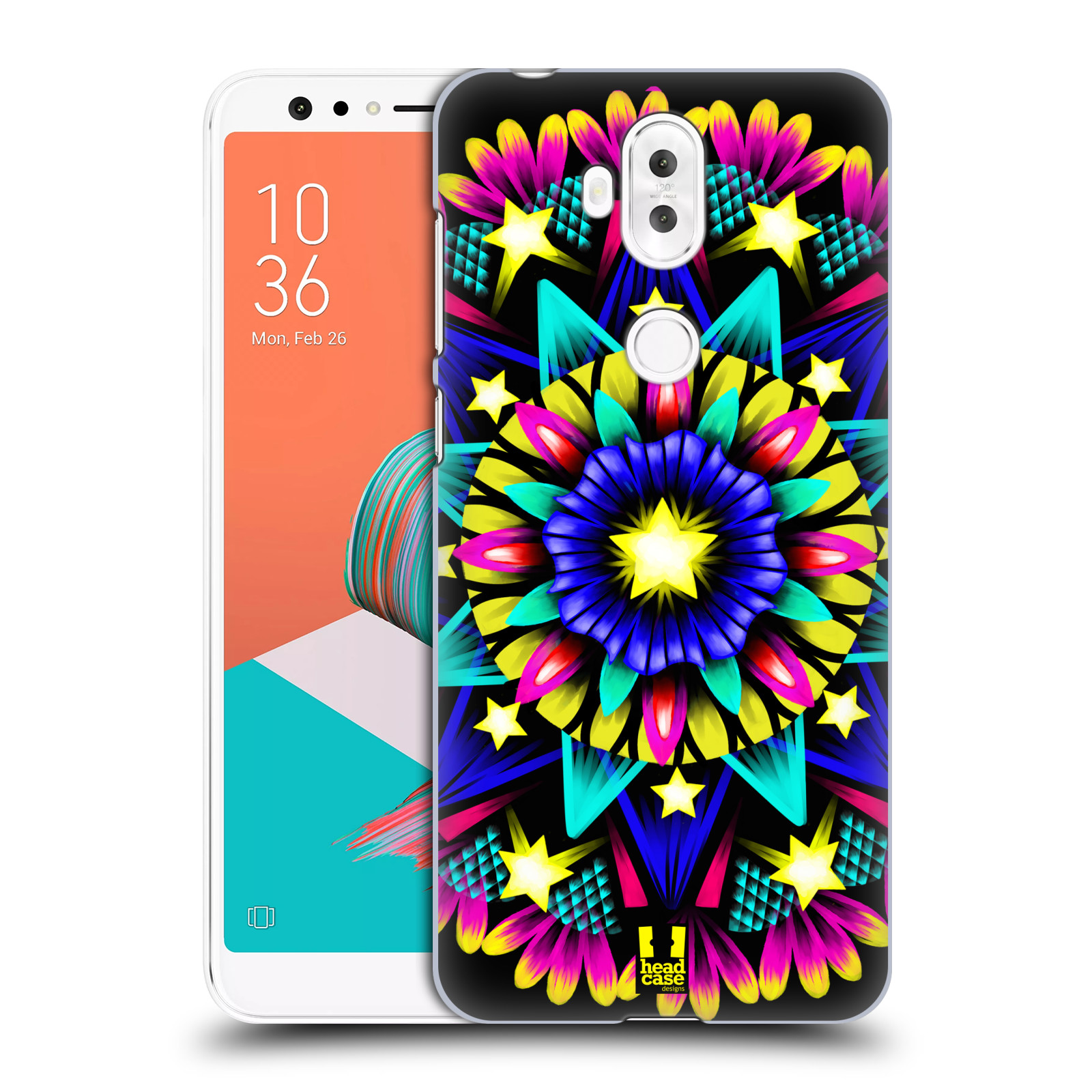 HEAD CASE plastový obal na mobil Asus Zenfone 5 LITE ZC600KL vzor Indie Mandala kaleidoskop barevný vzor HVĚZDA