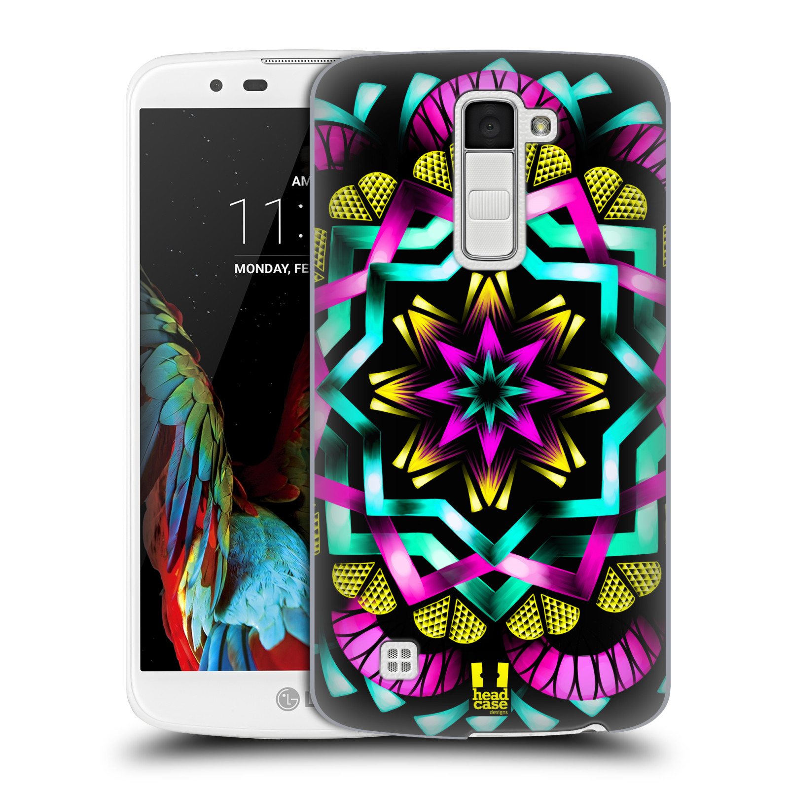HEAD CASE plastový obal na mobil LG K10 vzor Indie Mandala kaleidoskop barevný vzor SLUNCE