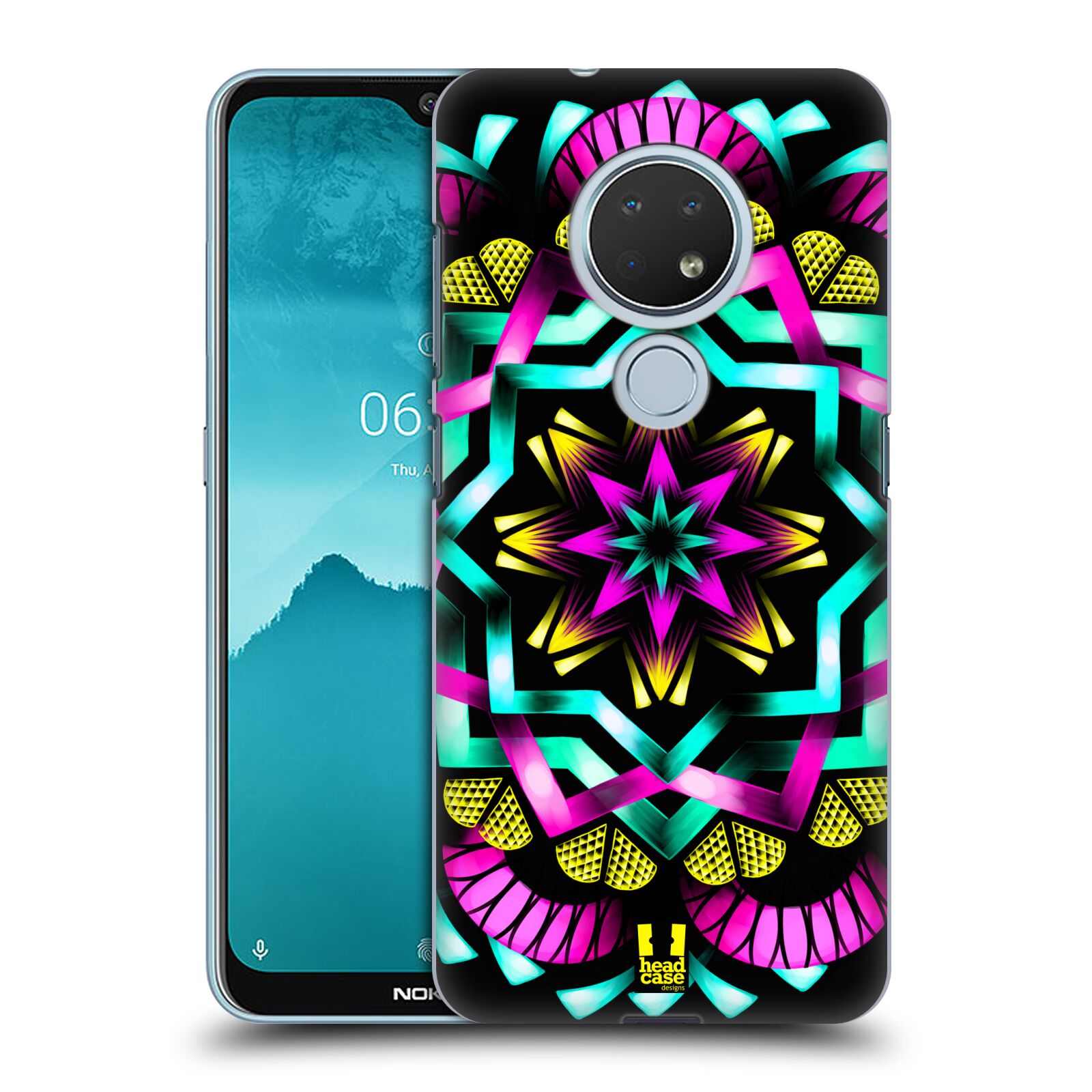 Pouzdro na mobil Nokia 6.2 - HEAD CASE - vzor Indie Mandala kaleidoskop barevný vzor SLUNCE