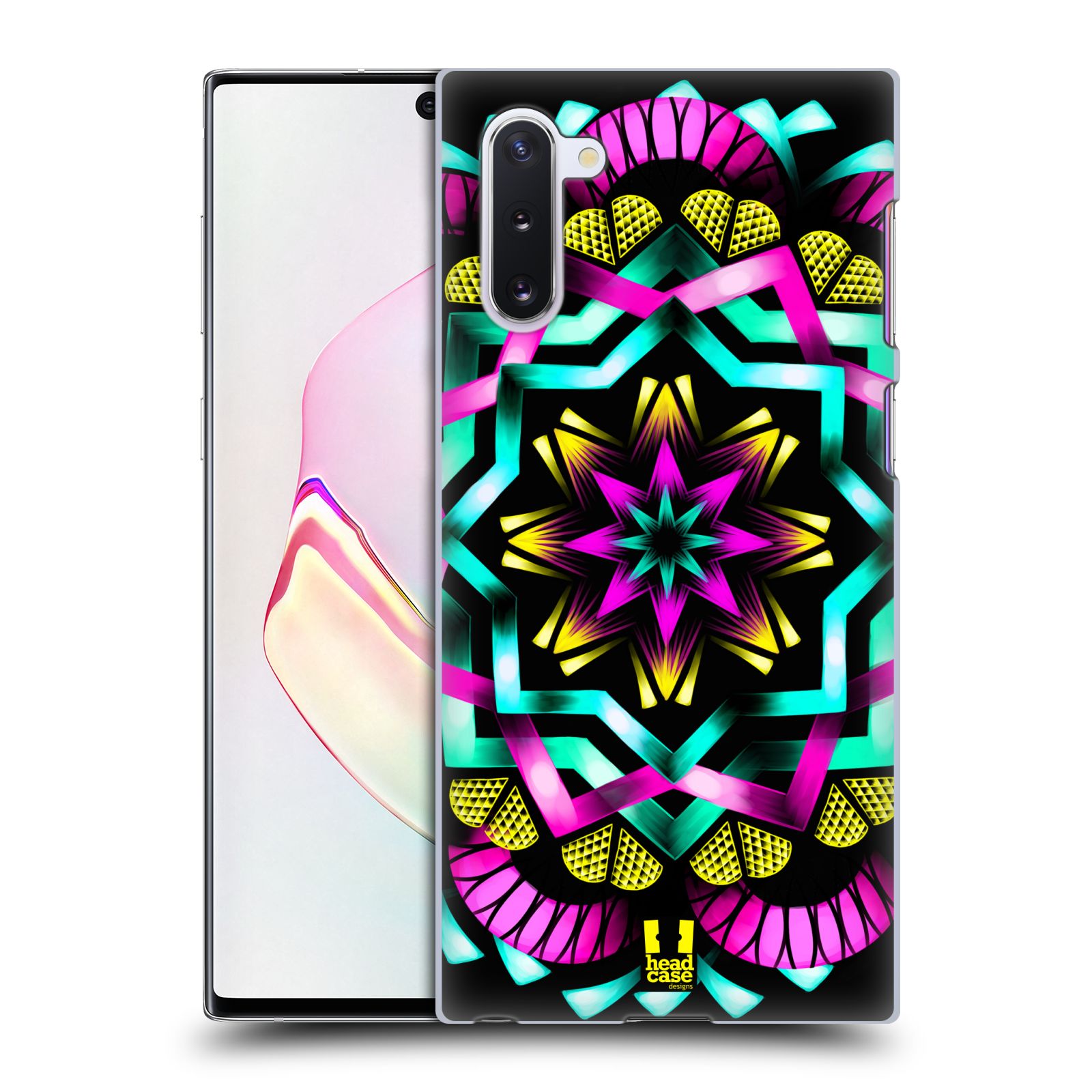 Pouzdro na mobil Samsung Galaxy Note 10 - HEAD CASE - vzor Indie Mandala kaleidoskop barevný vzor SLUNCE