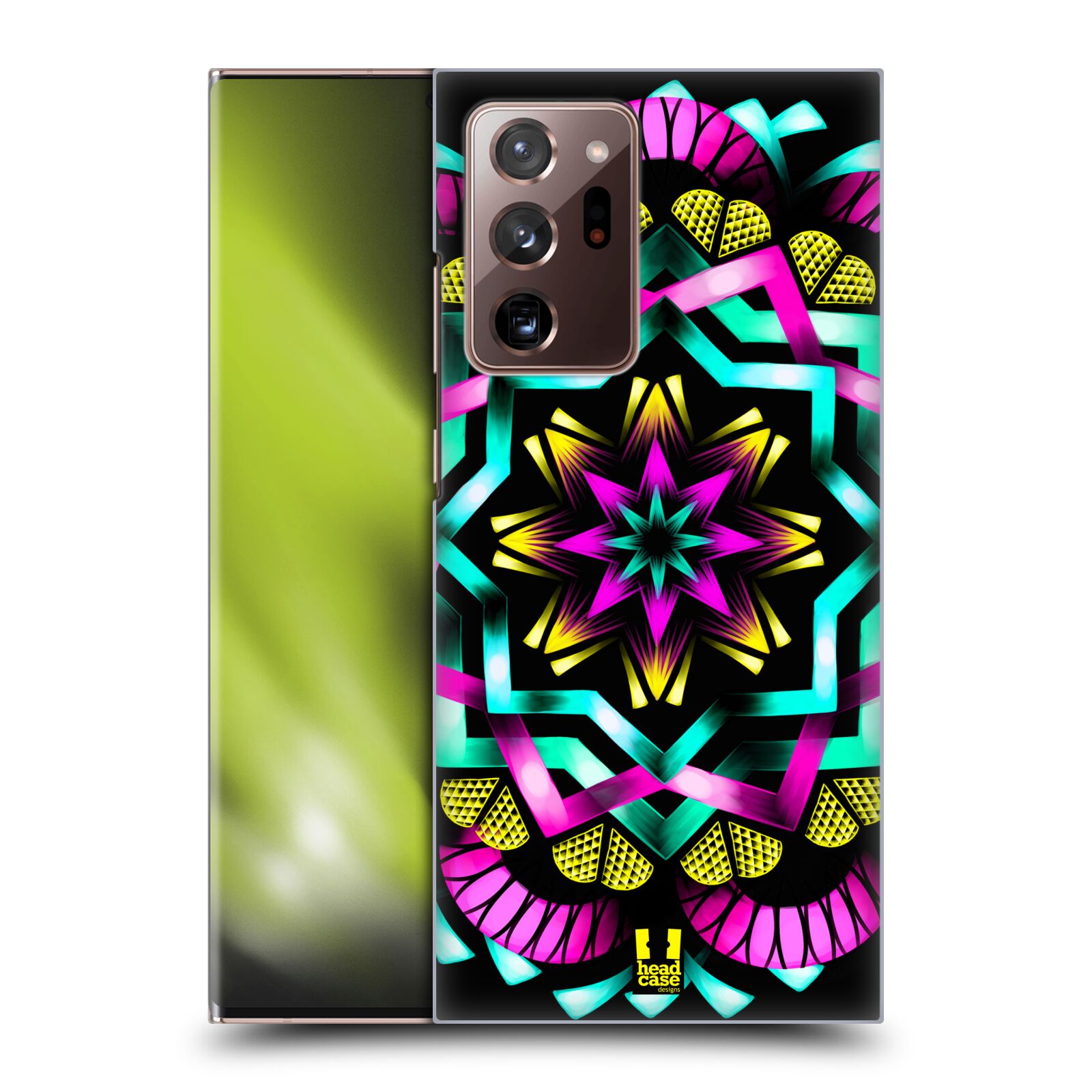 Plastový obal HEAD CASE na mobil Samsung Galaxy Note 20 ULTRA vzor Indie Mandala kaleidoskop barevný vzor SLUNCE