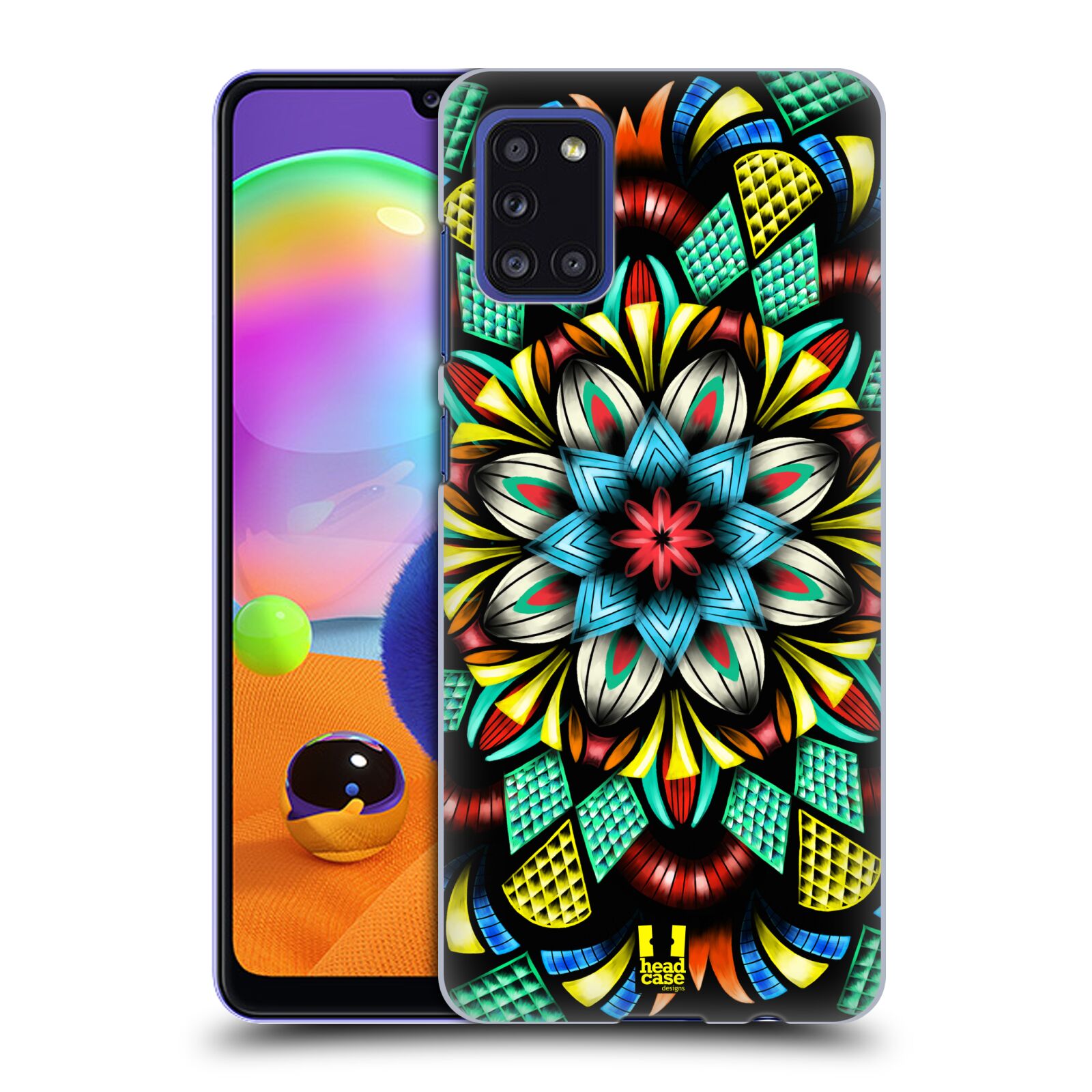Zadní kryt na mobil Samsung Galaxy A31 vzor Indie Mandala kaleidoskop barevný vzor TRADIČNÍ