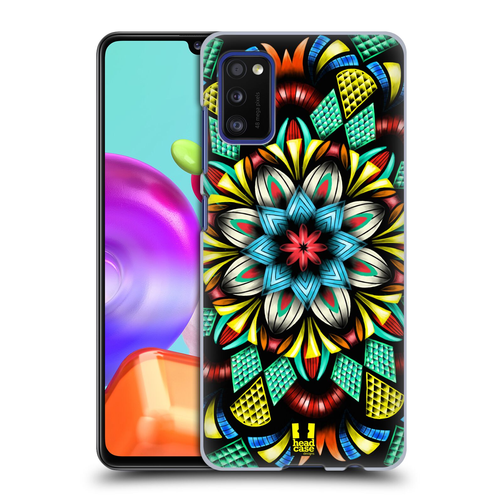 Zadní kryt na mobil Samsung Galaxy A41 vzor Indie Mandala kaleidoskop barevný vzor TRADIČNÍ