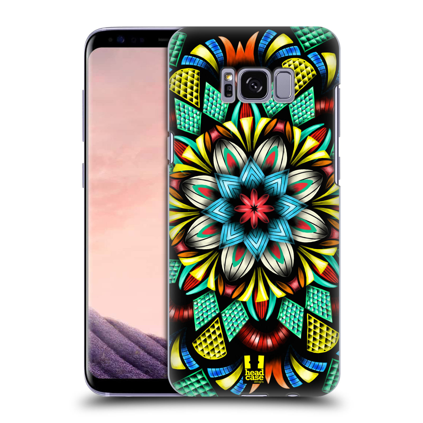 HEAD CASE plastový obal na mobil Samsung Galaxy S8 vzor Indie Mandala kaleidoskop barevný vzor TRADIČNÍ