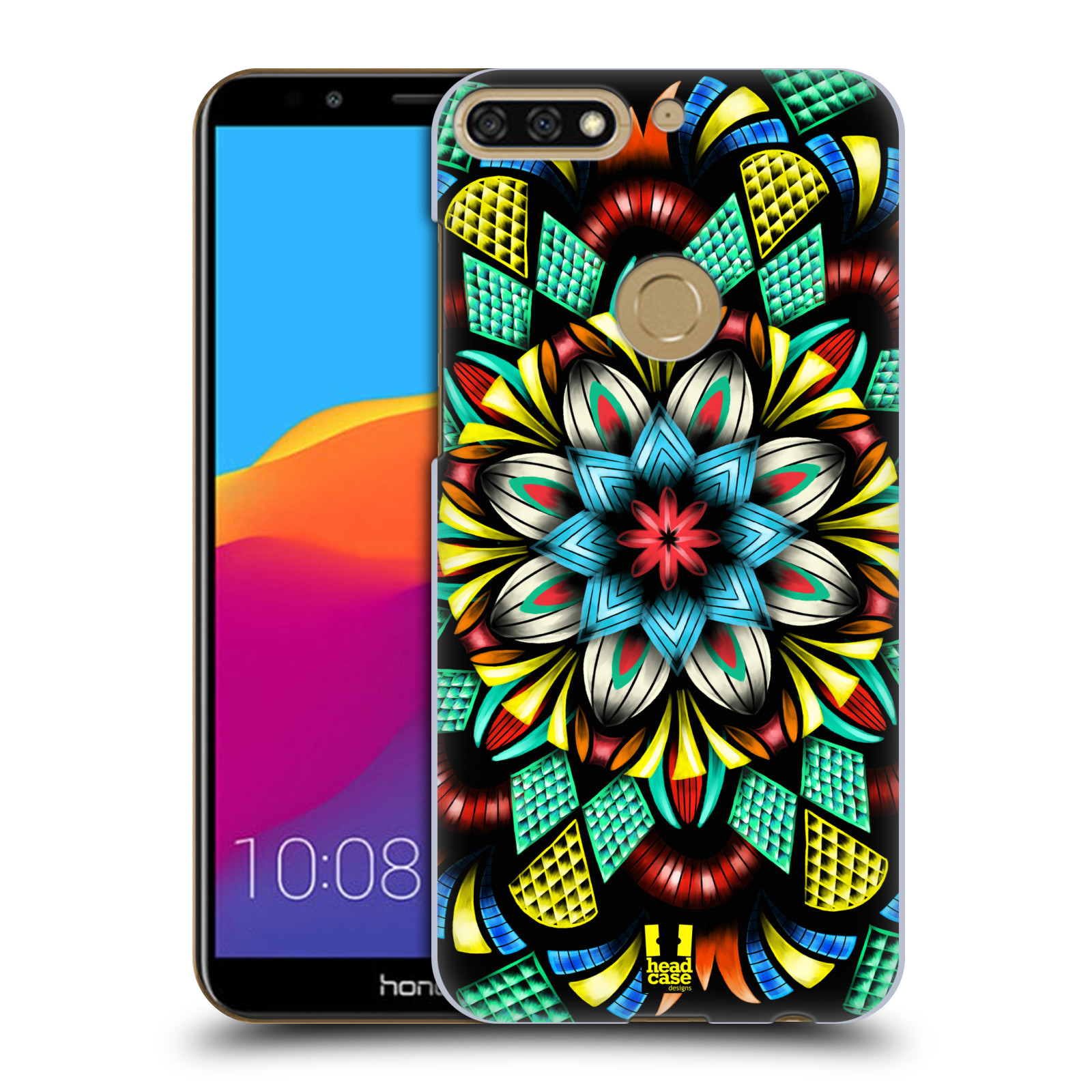 HEAD CASE plastový obal na mobil Honor 7c vzor Indie Mandala kaleidoskop barevný vzor TRADIČNÍ