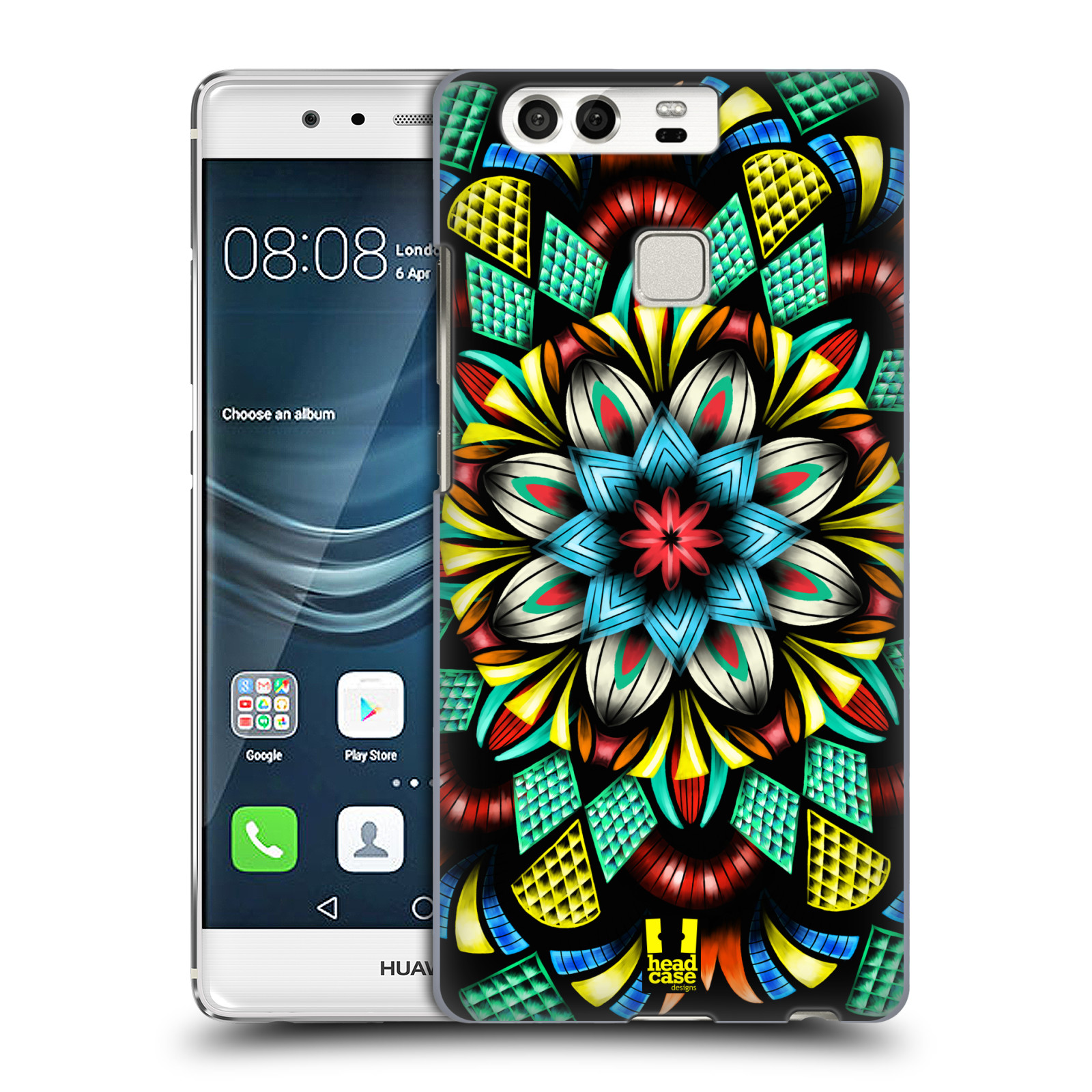 HEAD CASE plastový obal na mobil Huawei P9 / P9 DUAL SIM vzor Indie Mandala kaleidoskop barevný vzor TRADIČNÍ