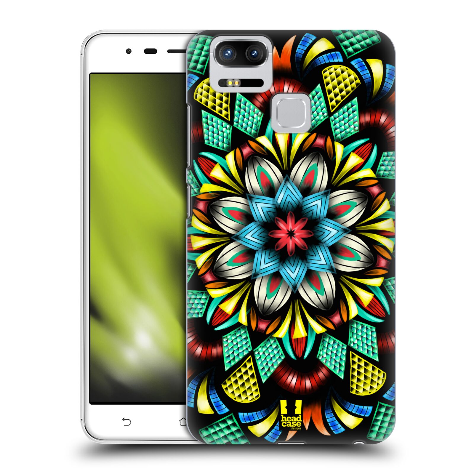 HEAD CASE plastový obal na mobil Asus Zenfone 3 Zoom ZE553KL vzor Indie Mandala kaleidoskop barevný vzor TRADIČNÍ