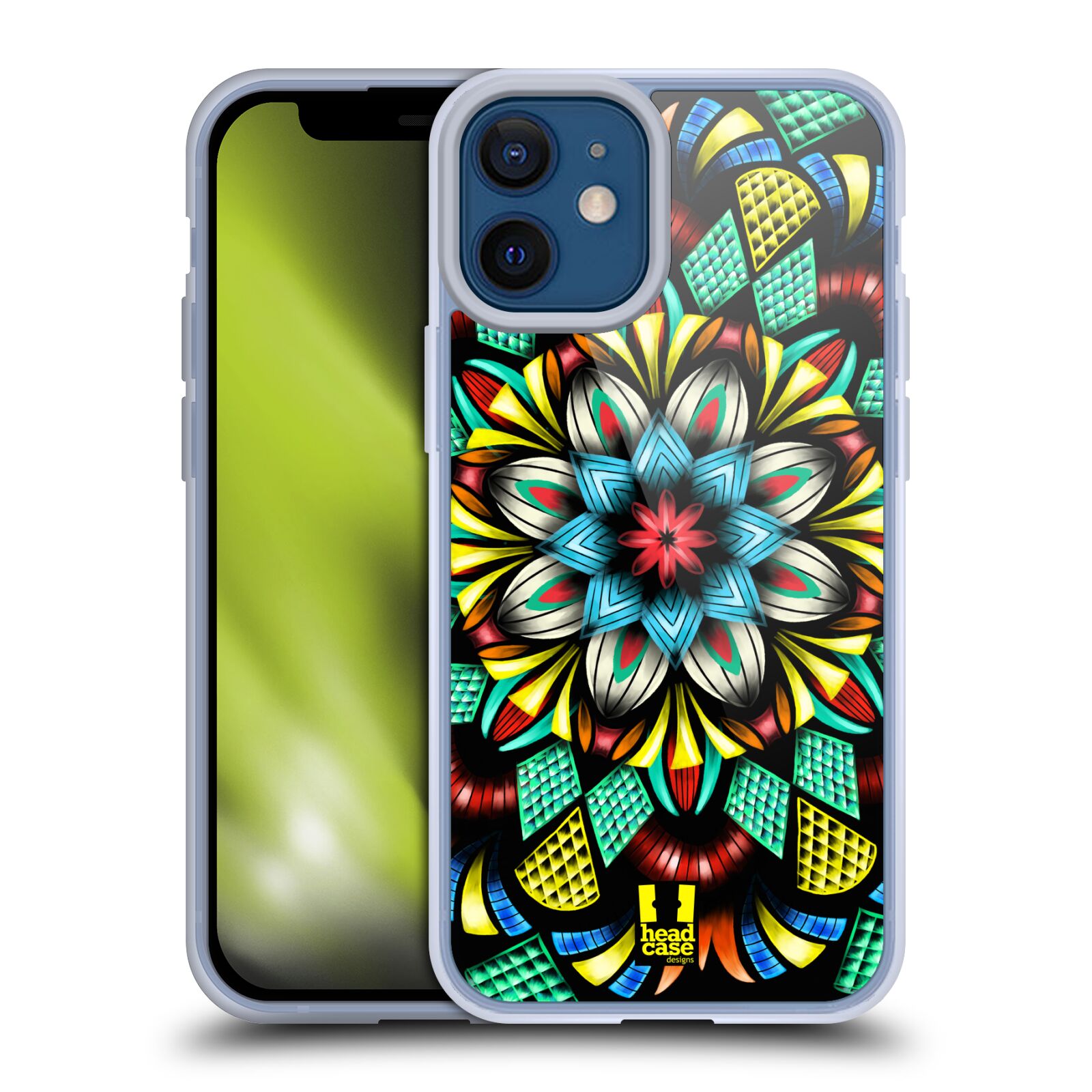 Plastový obal na mobil Apple Iphone 12 MINI vzor Indie Mandala kaleidoskop barevný vzor TRADIČNÍ