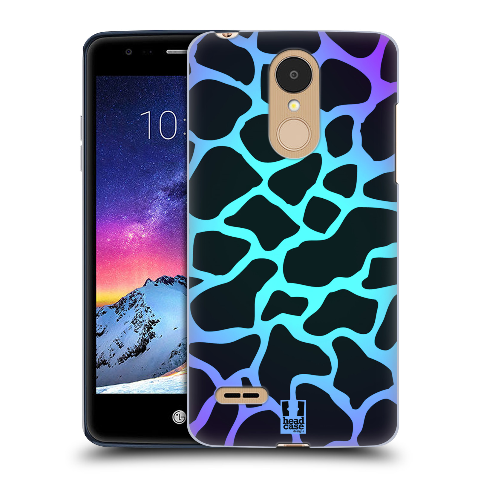HEAD CASE plastový obal na mobil LG K9 / K8 2018 vzor Divočina zvíře tyrkysová žirafa magický vzor
