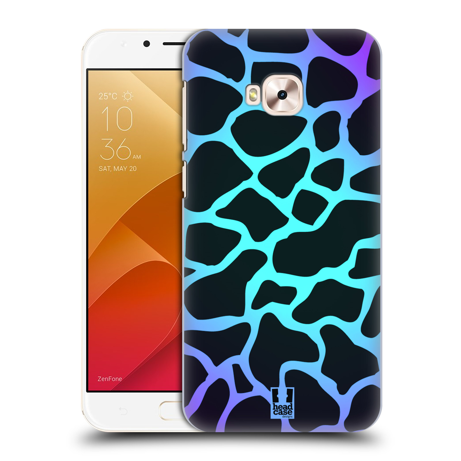 HEAD CASE plastový obal na mobil Asus Zenfone 4 Selfie Pro ZD552KL vzor Divočina zvíře tyrkysová žirafa magický vzor