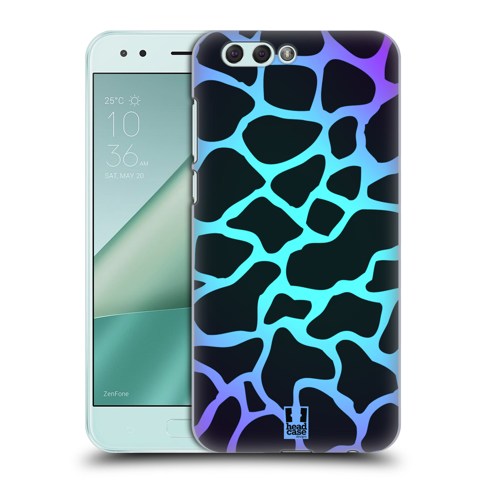 HEAD CASE plastový obal na mobil Asus Zenfone 4 ZE554KL vzor Divočina zvíře tyrkysová žirafa magický vzor