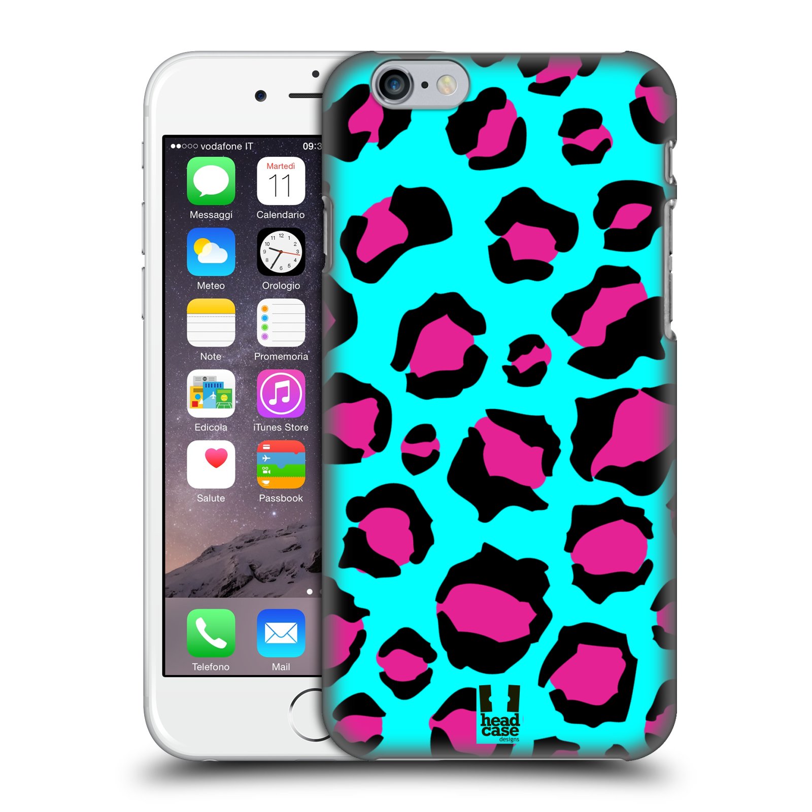 Plastové pouzdro pro mobil Apple Iphone 6/6S vzor Divočina zvíře tyrkysový leopard