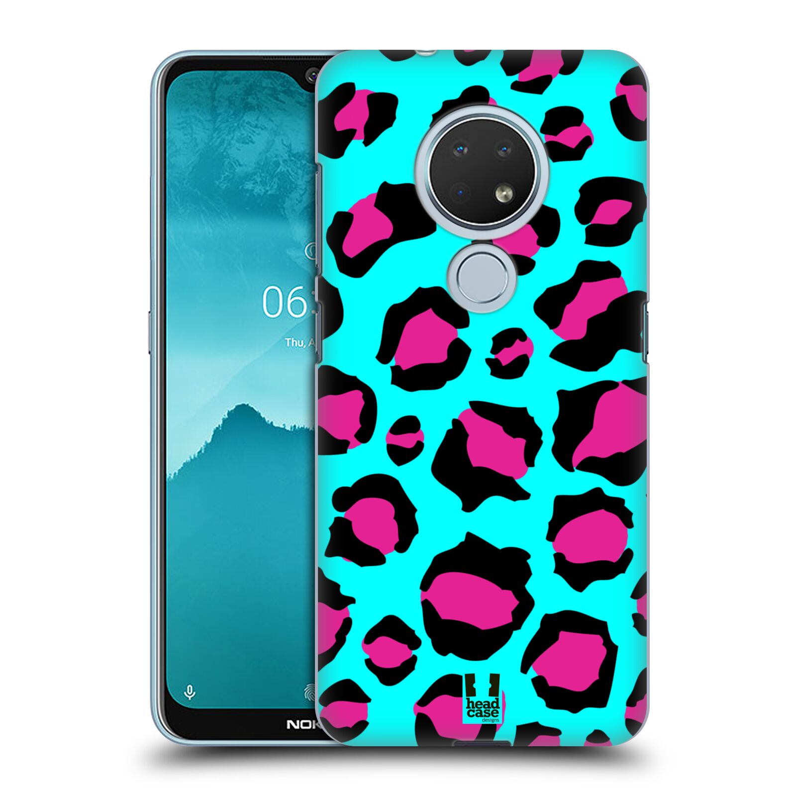 Pouzdro na mobil Nokia 6.2 - HEAD CASE - vzor Divočina zvíře tyrkysový leopard