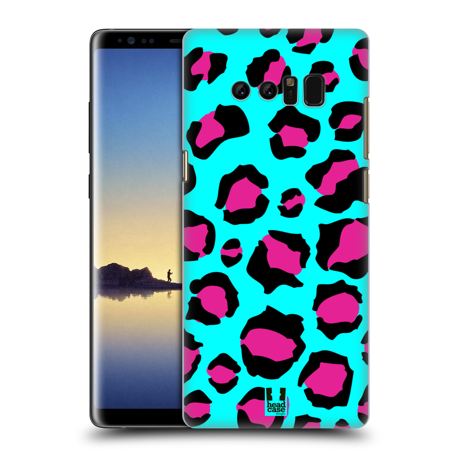 HEAD CASE plastový obal na mobil Samsung Galaxy Note 8 vzor Divočina zvíře tyrkysový leopard