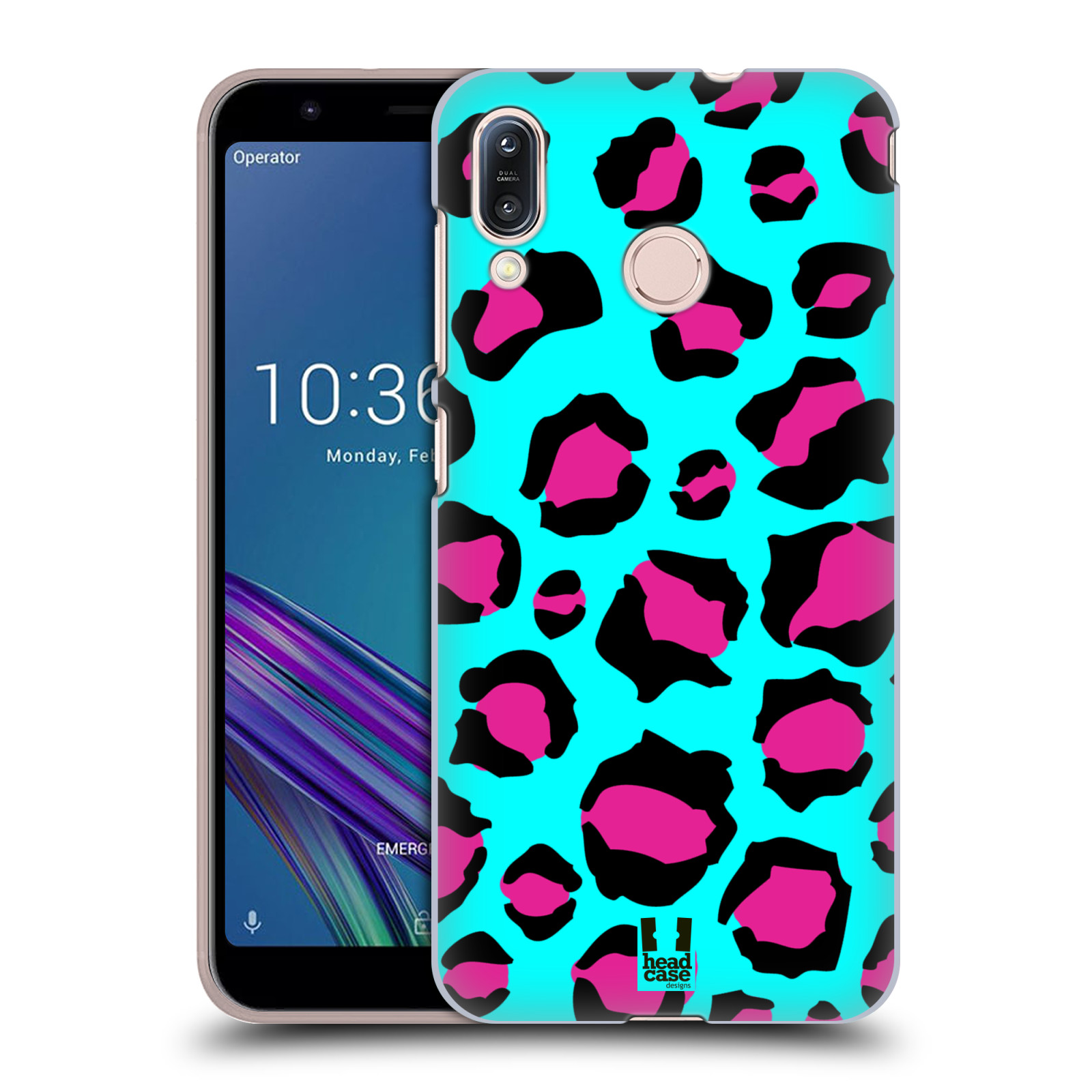 Pouzdro na mobil Asus Zenfone Max M1 (ZB555KL) - HEAD CASE - vzor Divočina zvíře tyrkysový leopard